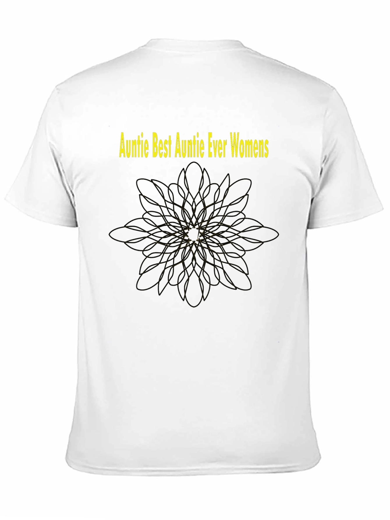 Auntie Best Auntie Ever Womens Black T-Shirt