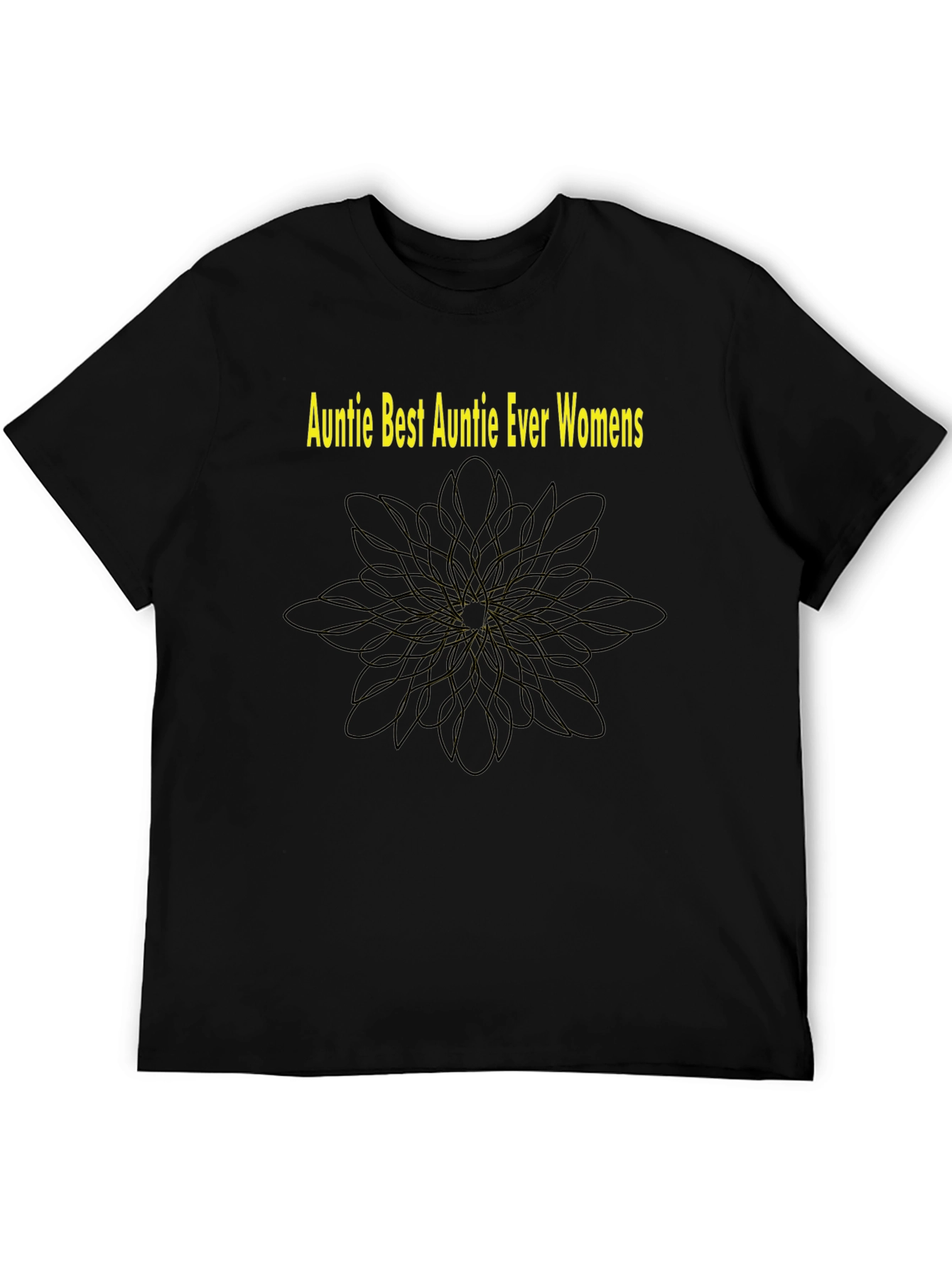 Auntie Best Auntie Ever Womens Black T-Shirt