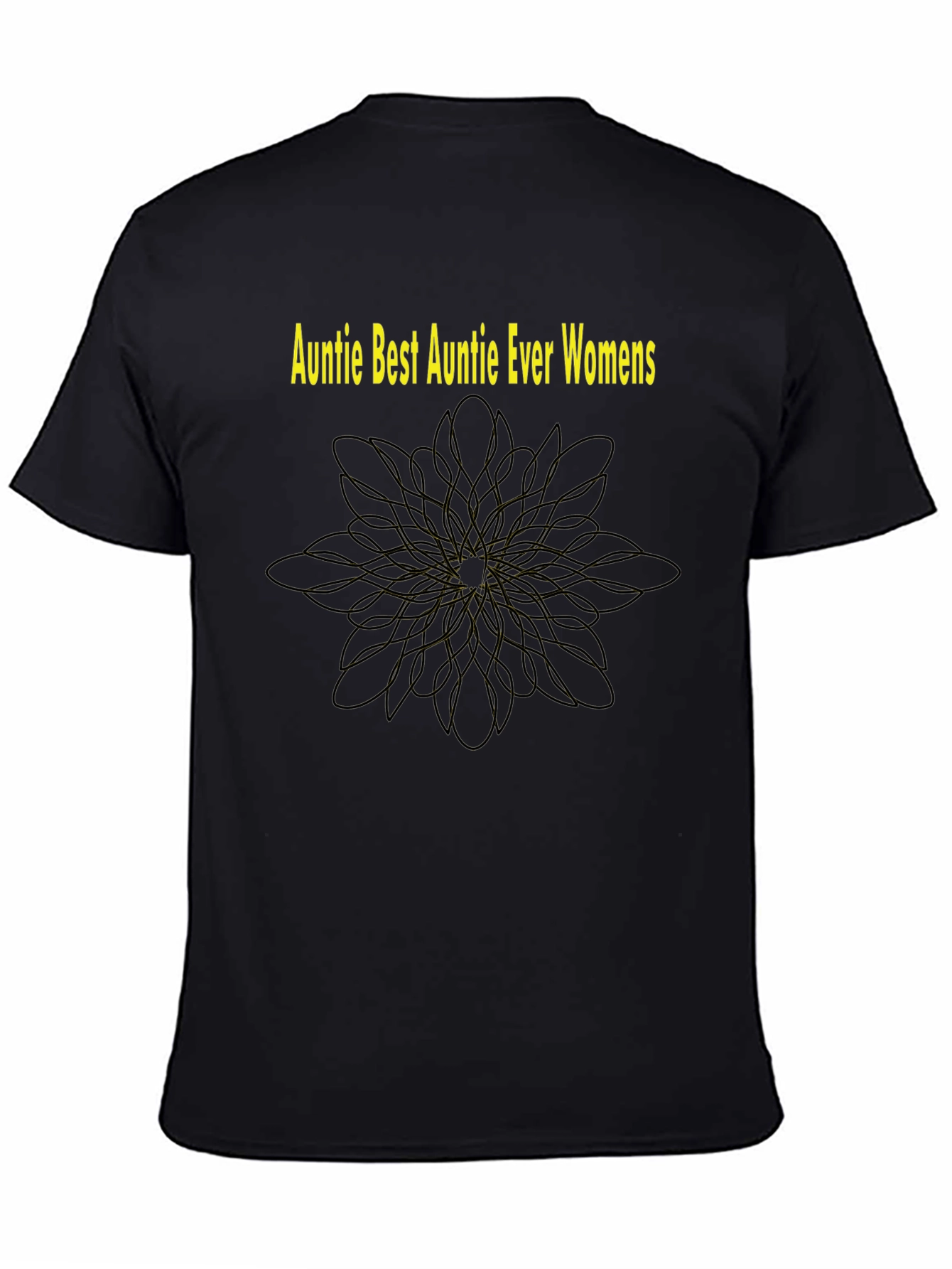 Auntie Best Auntie Ever Womens Black T-Shirt