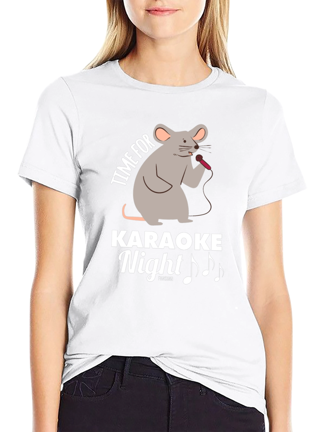 Karaoke Night Mouse T-Shirt - Fun Singalong Apparel
