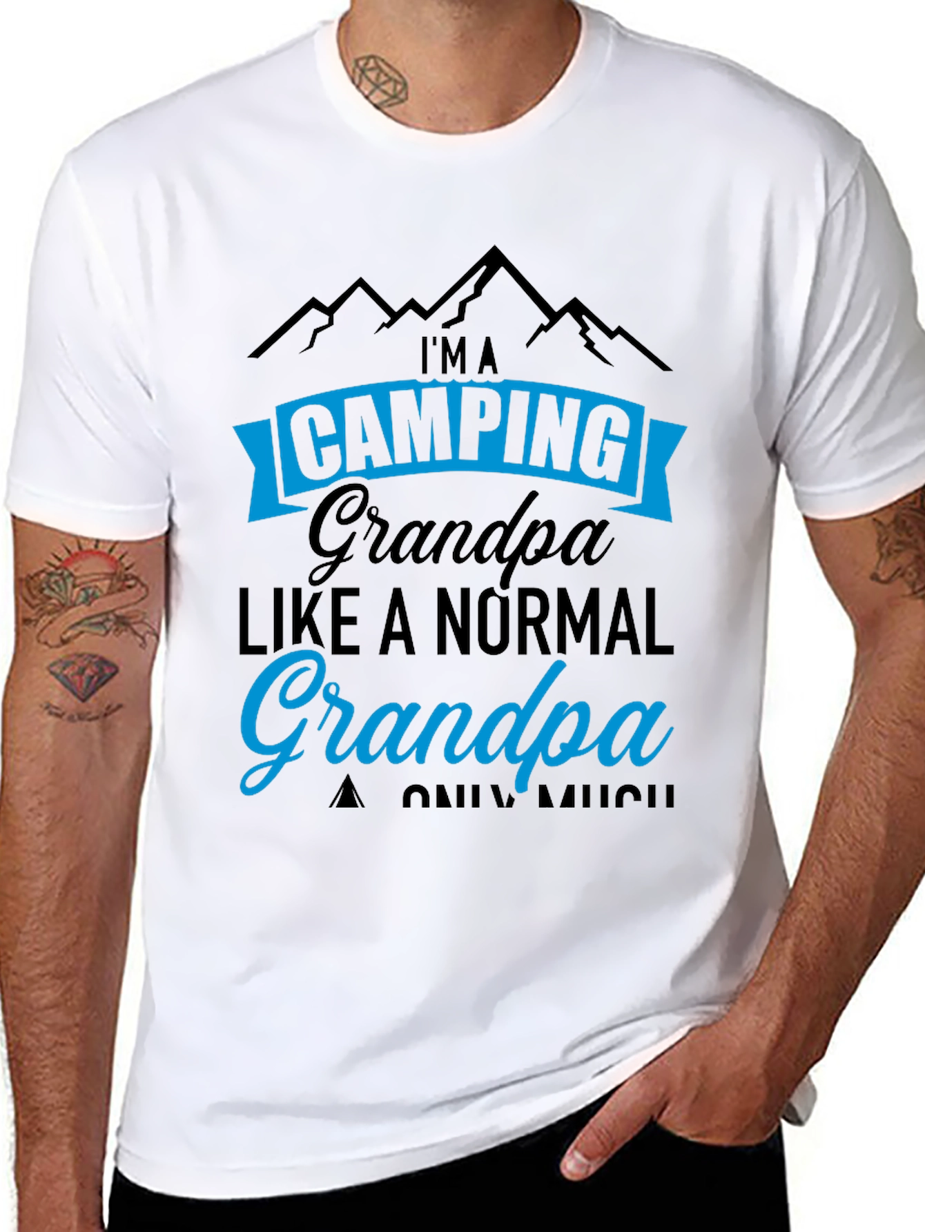 Camping Grandpa Graphic Tee