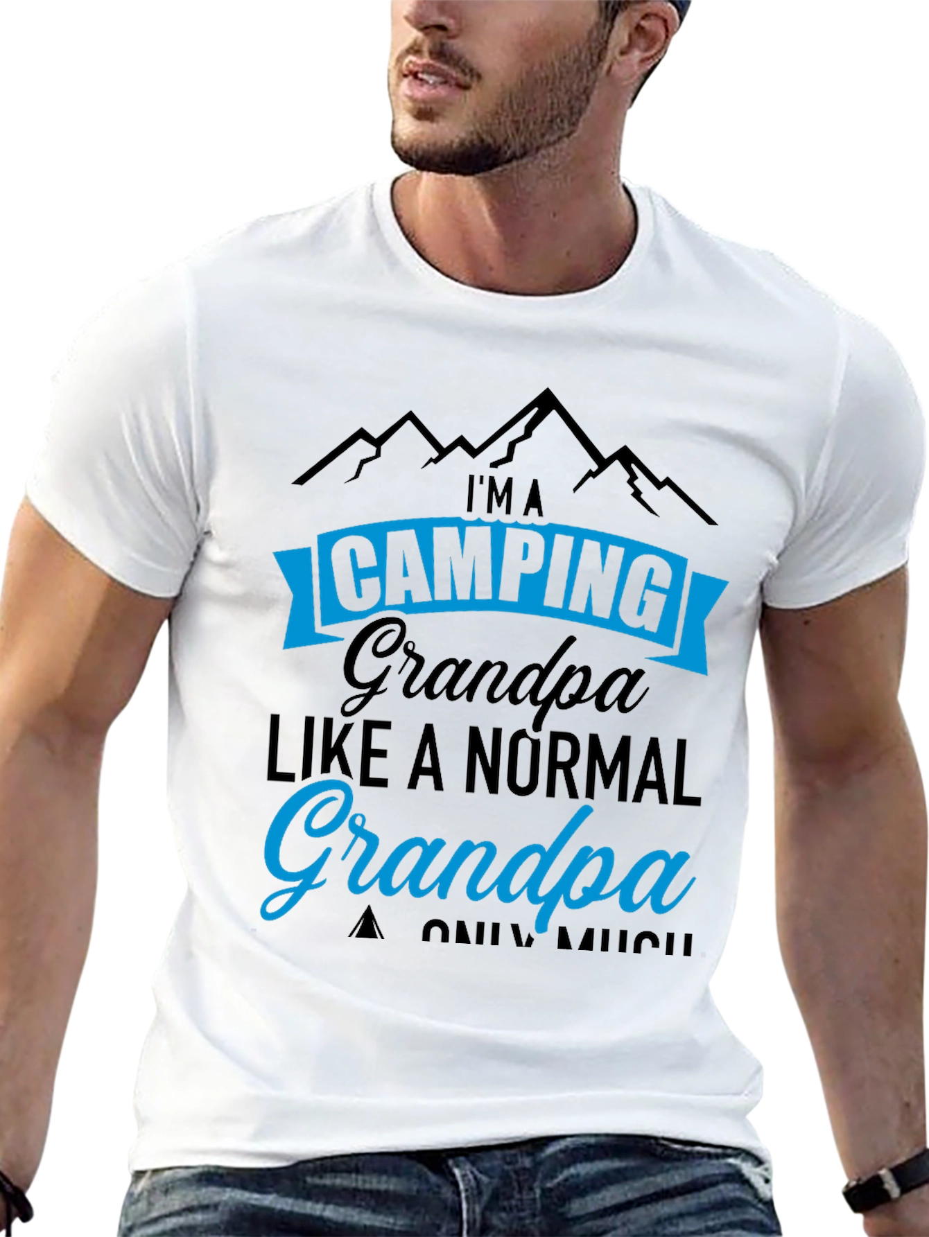 Camping Grandpa Graphic Tee
