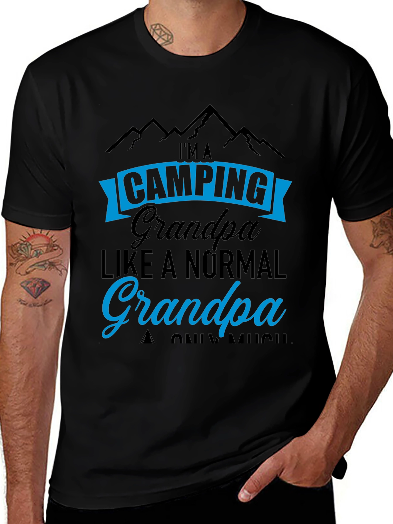 Camping Grandpa Graphic Tee