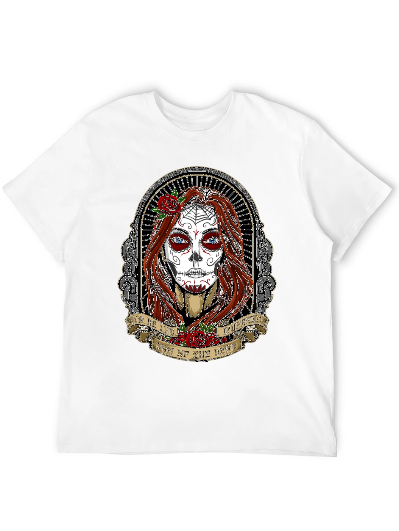 Day of the Dead Womans Portrait T-Shirt