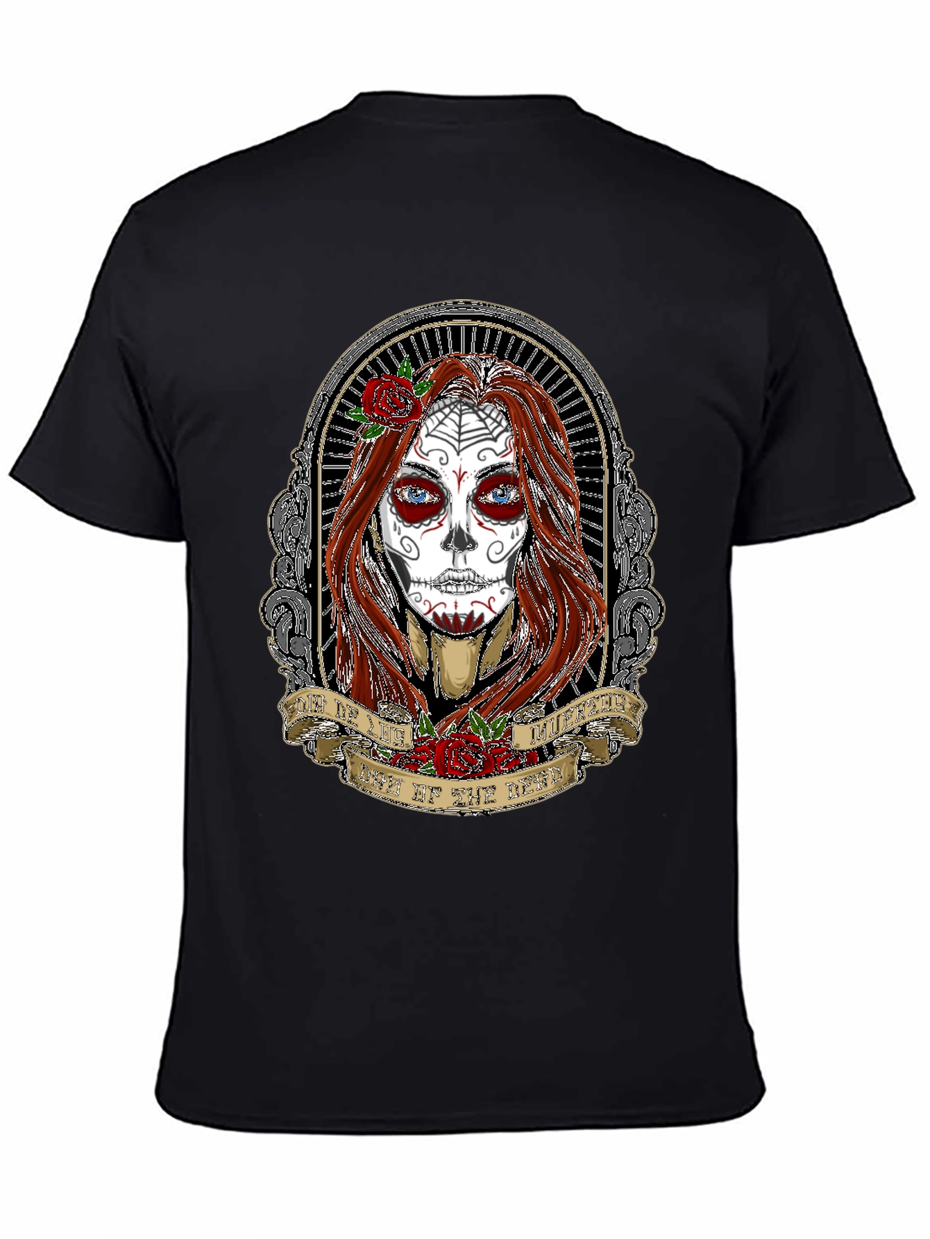 Day of the Dead Womans Portrait T-Shirt