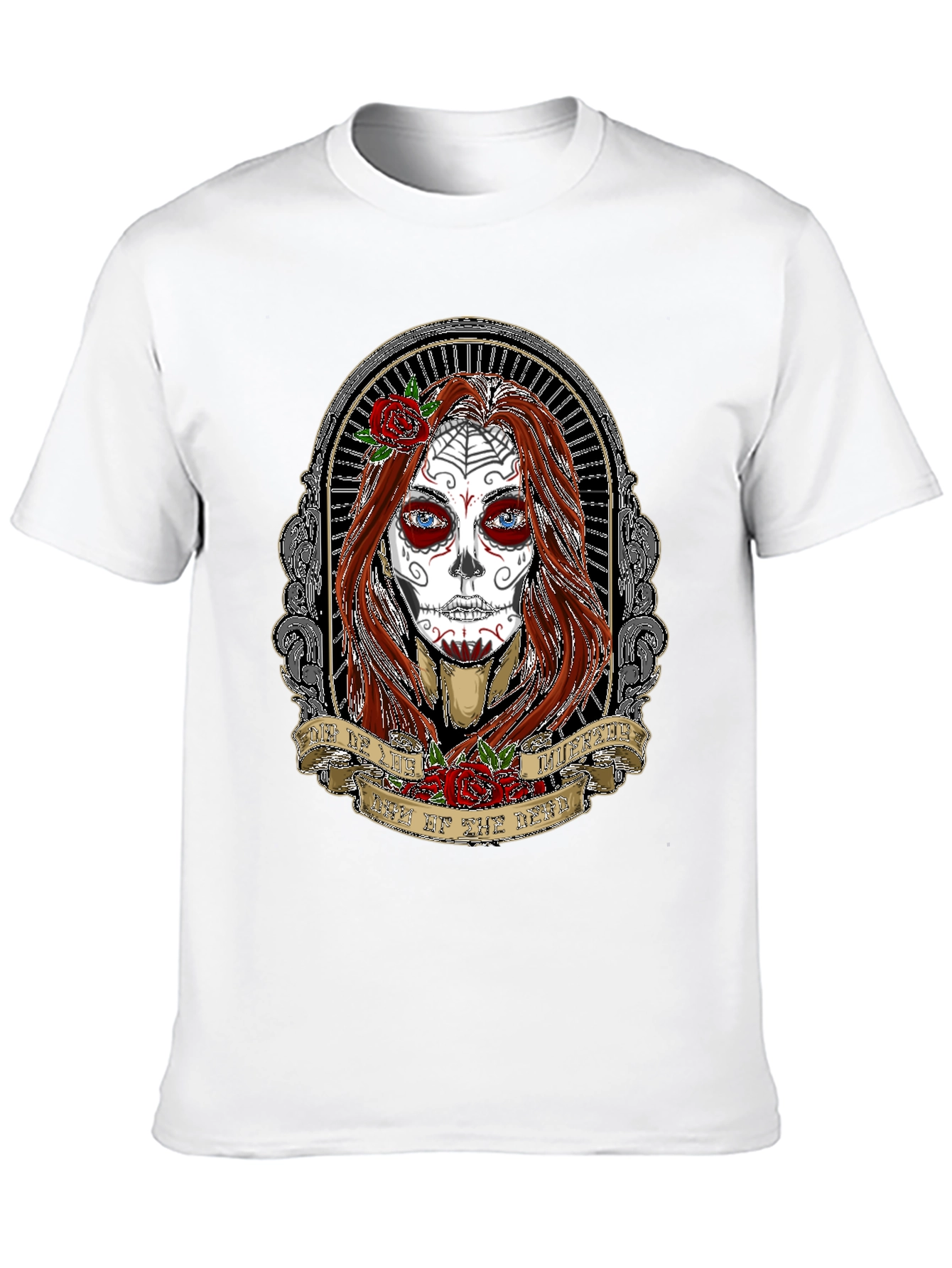 Day of the Dead Womans Portrait T-Shirt