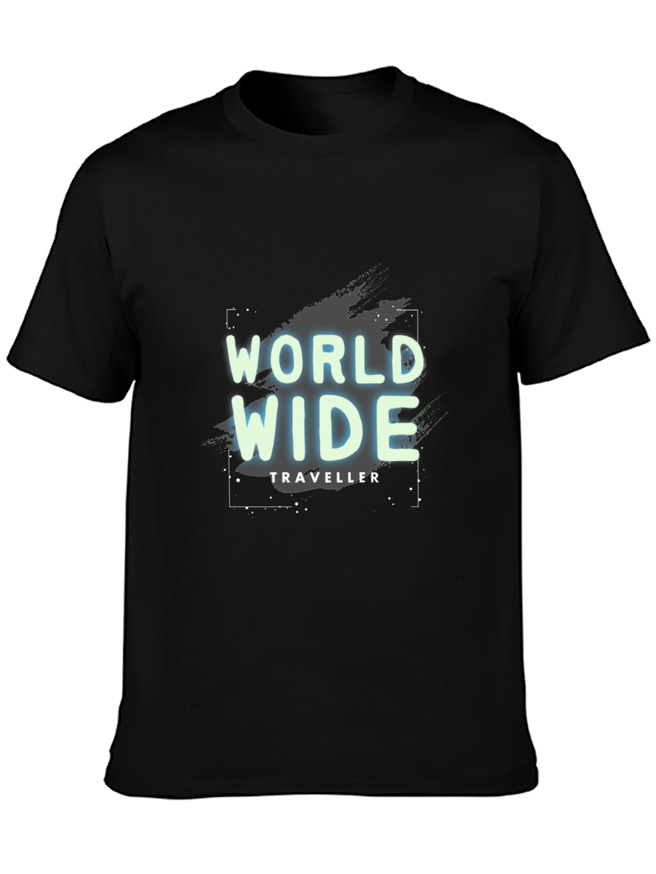 World Wide Traveller Black T-Shirt