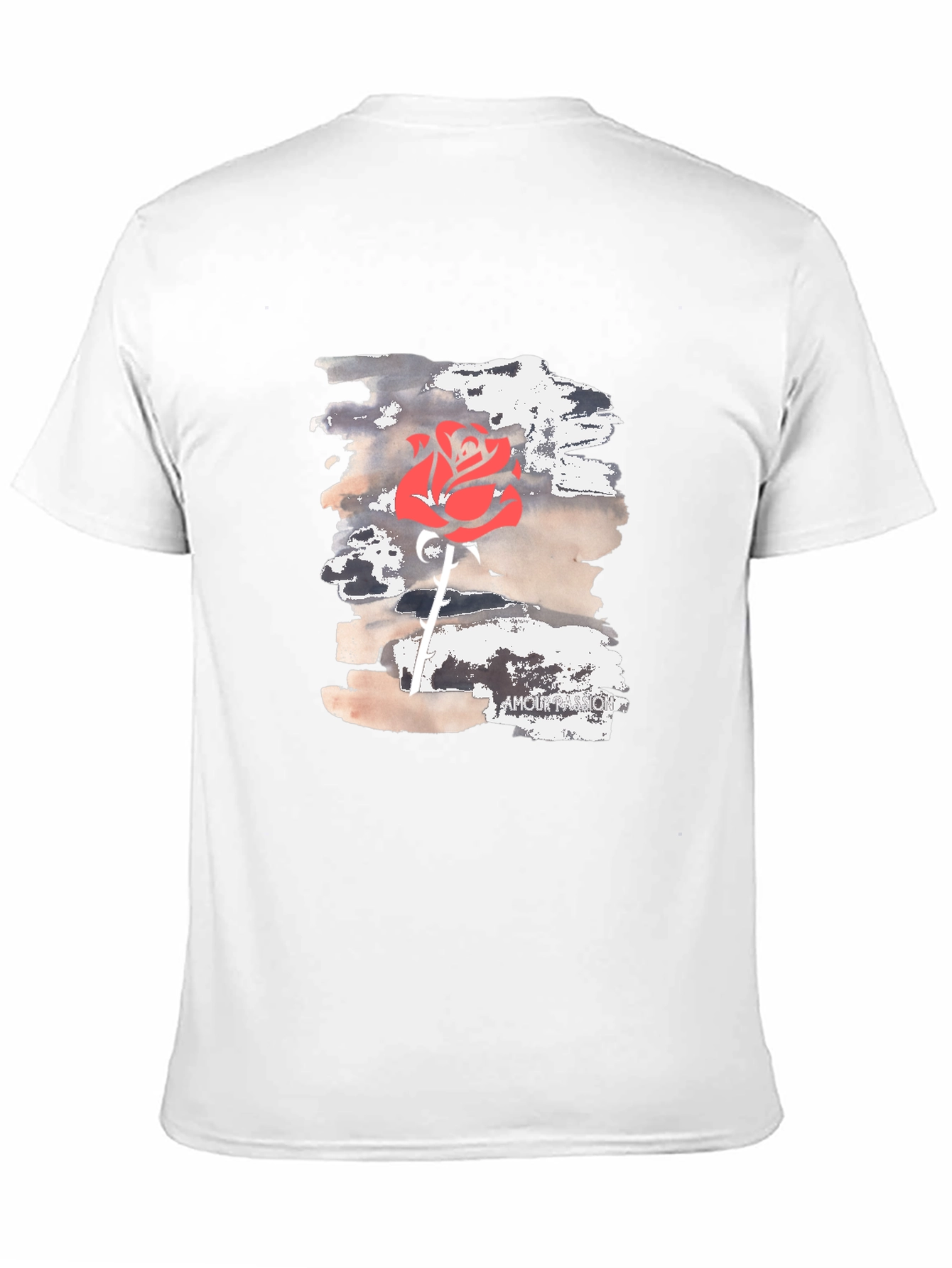 Red Rose Graphic Black T-Shirt - Stylish Cotton Tee