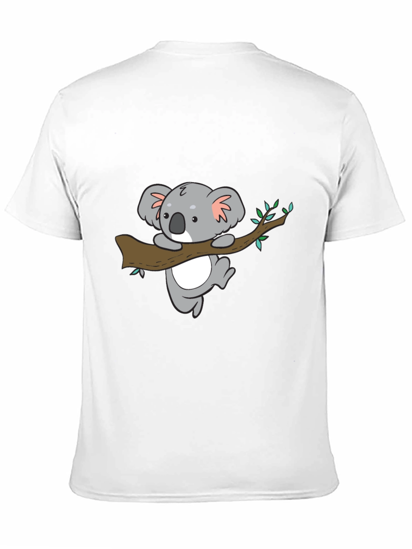 Cute Koala Bear Graphic Black T-Shirt
