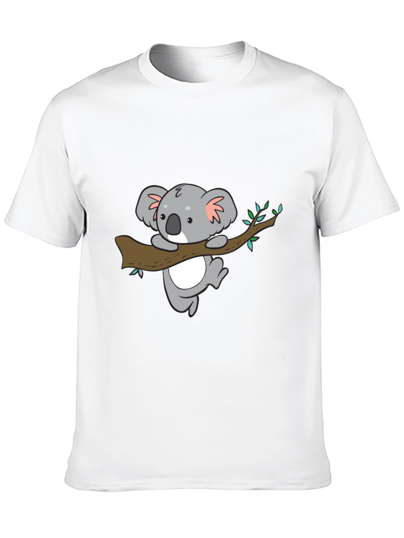 Cute Koala Bear Graphic Black T-Shirt