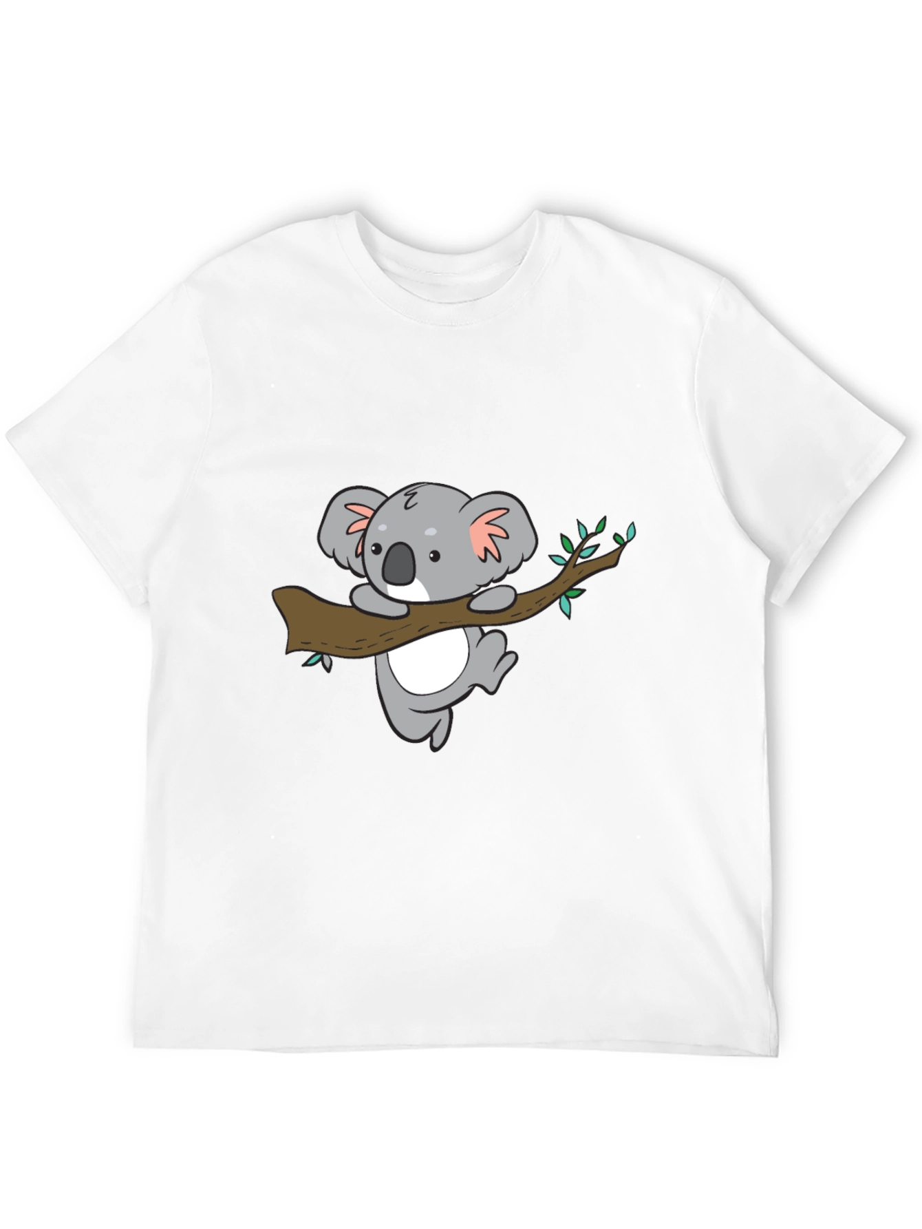 Cute Koala Bear Graphic Black T-Shirt