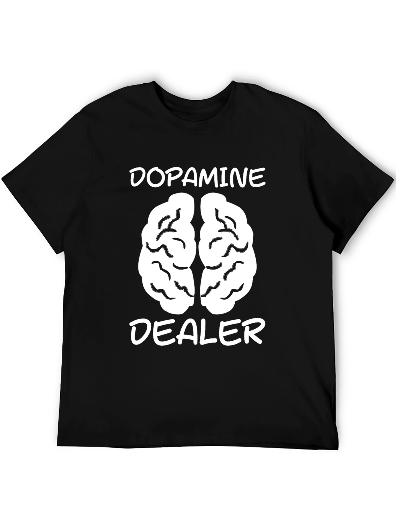Dopamine Dealer Graphic Tee - Brain Humor Shirt