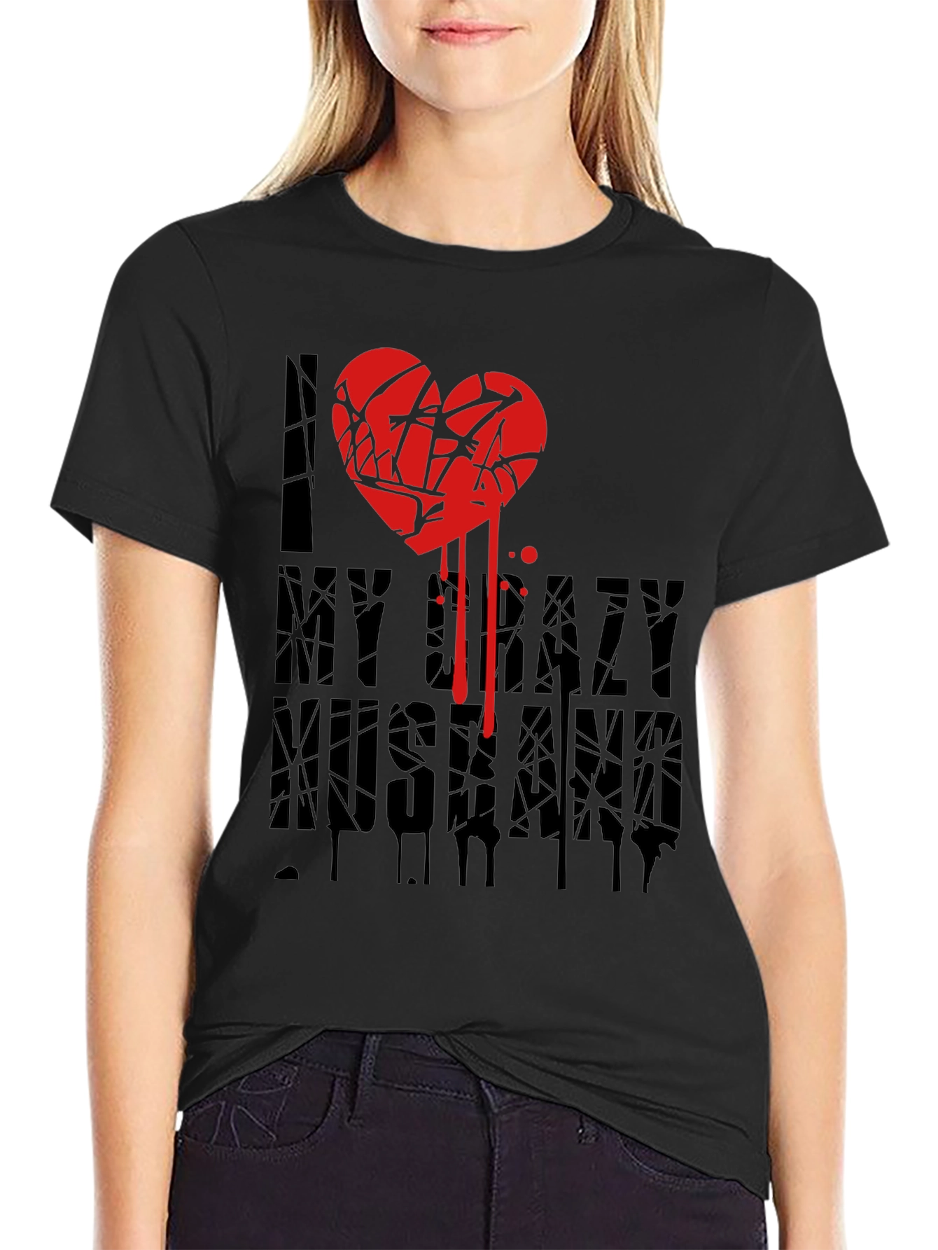 I Love My Crazy Husband T-Shirt Novelty