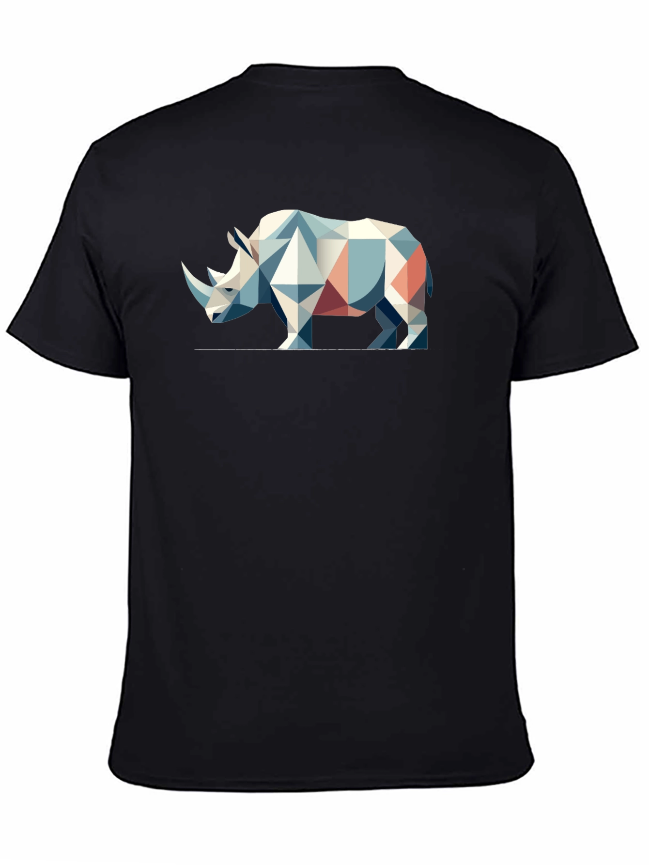 Geometric Rhino Graphic T-Shirt