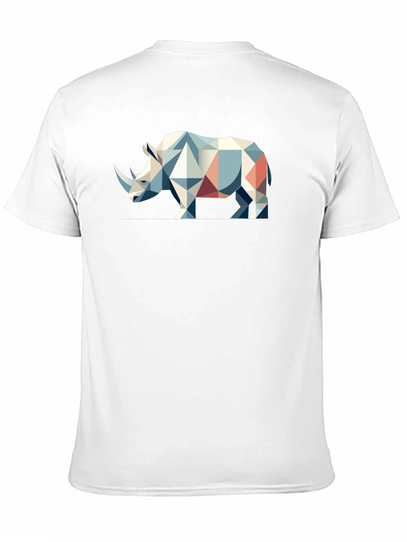 Geometric Rhino Graphic T-Shirt