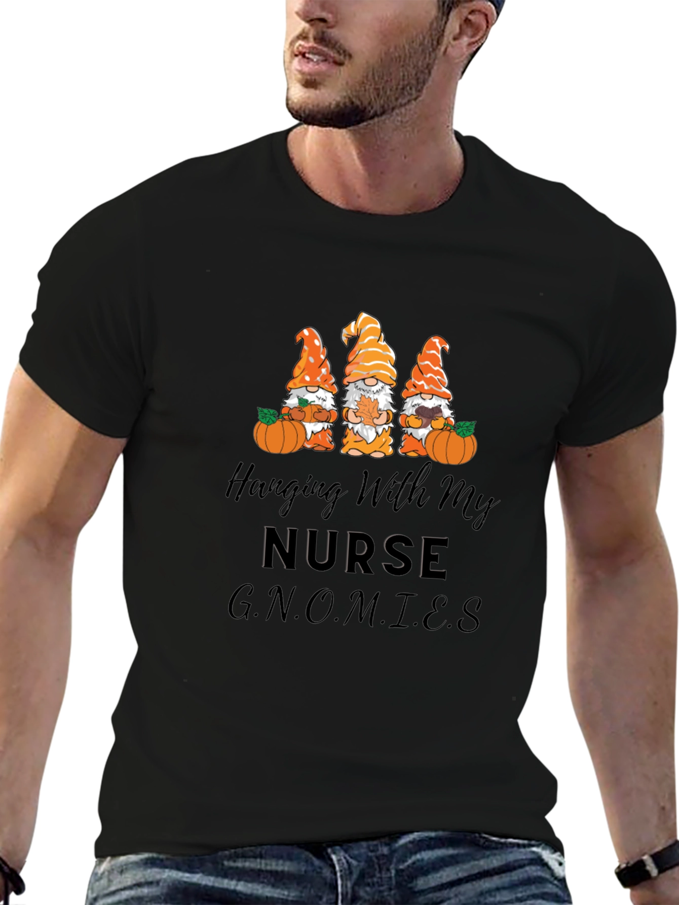 Nurse Gnomies Graphic Tee - Fall Apparel