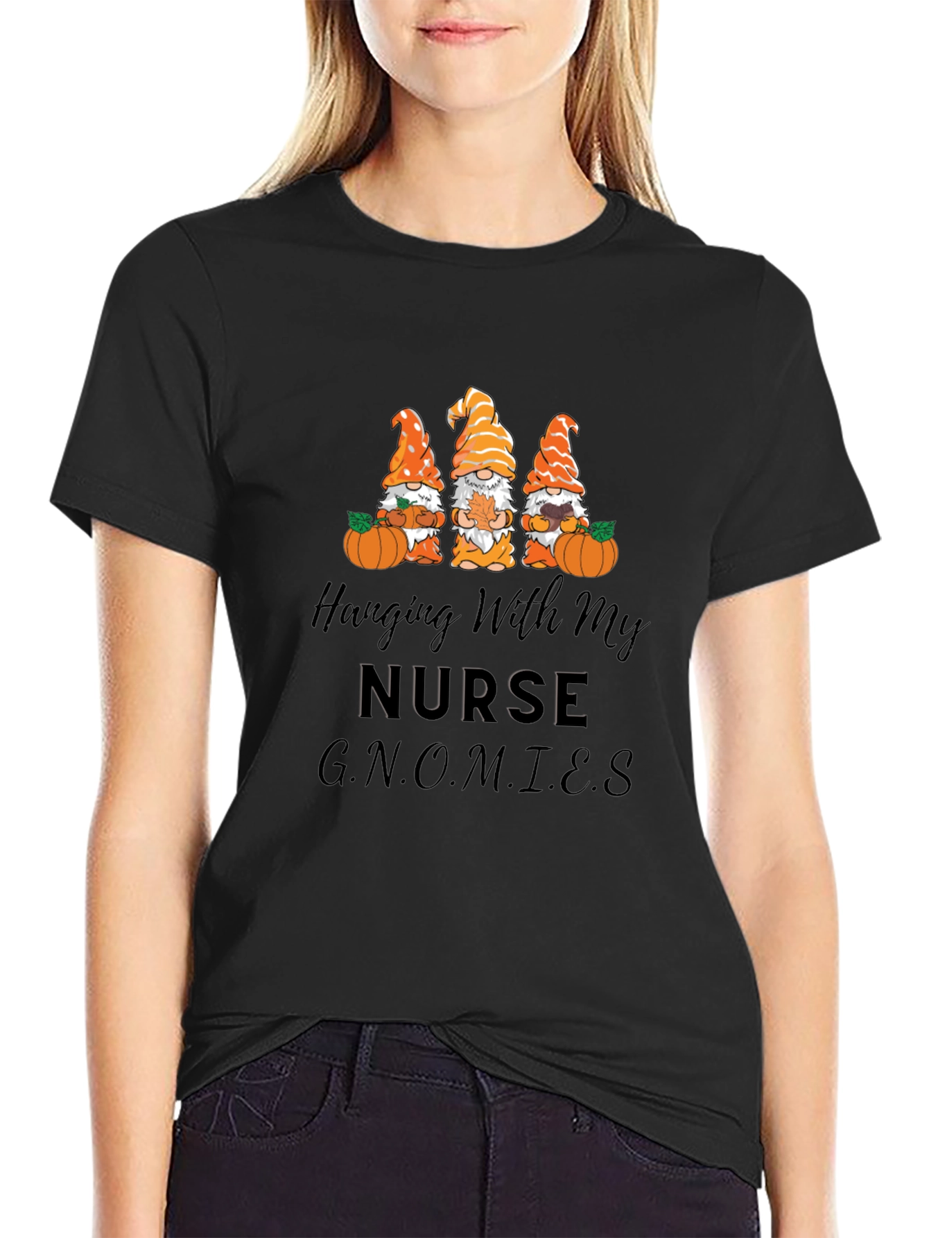 Nurse Gnomies Graphic Tee - Fall Apparel