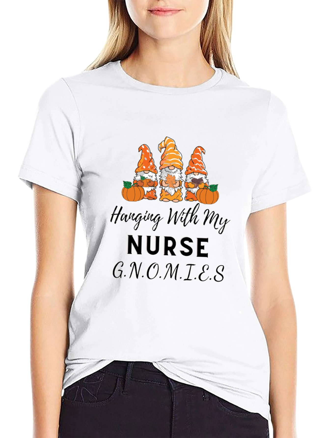 Nurse Gnomies Graphic Tee - Fall Apparel