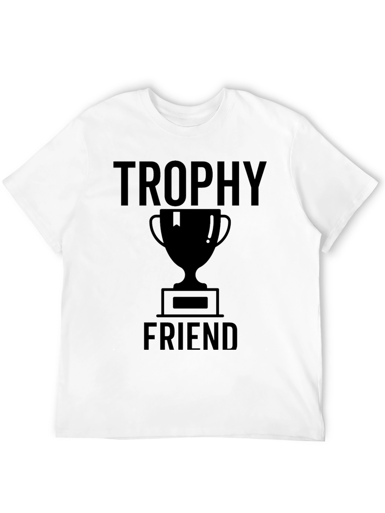 Trophy Friend Graphic Tee - Black Crew Neck