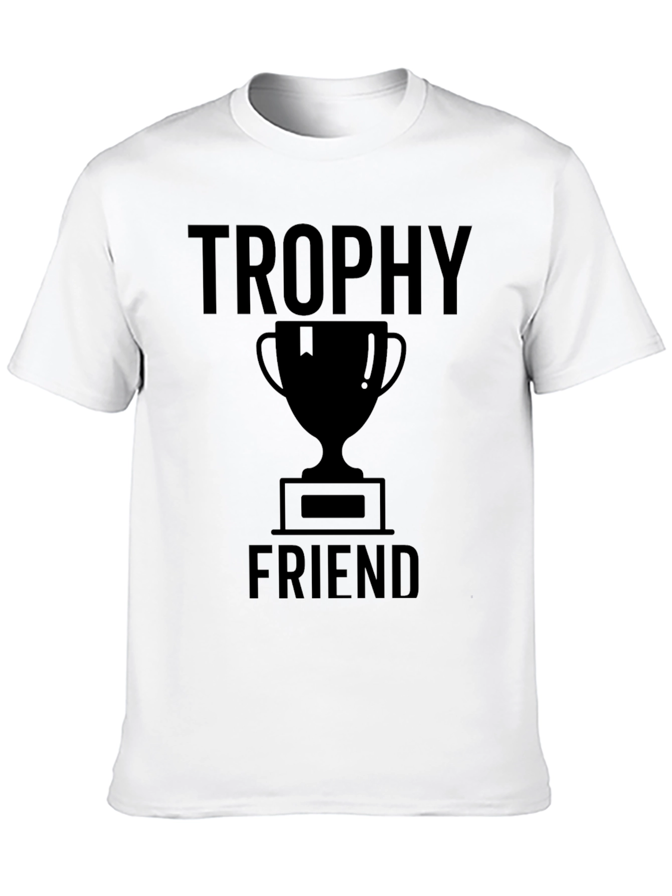 Trophy Friend Graphic Tee - Black Crew Neck