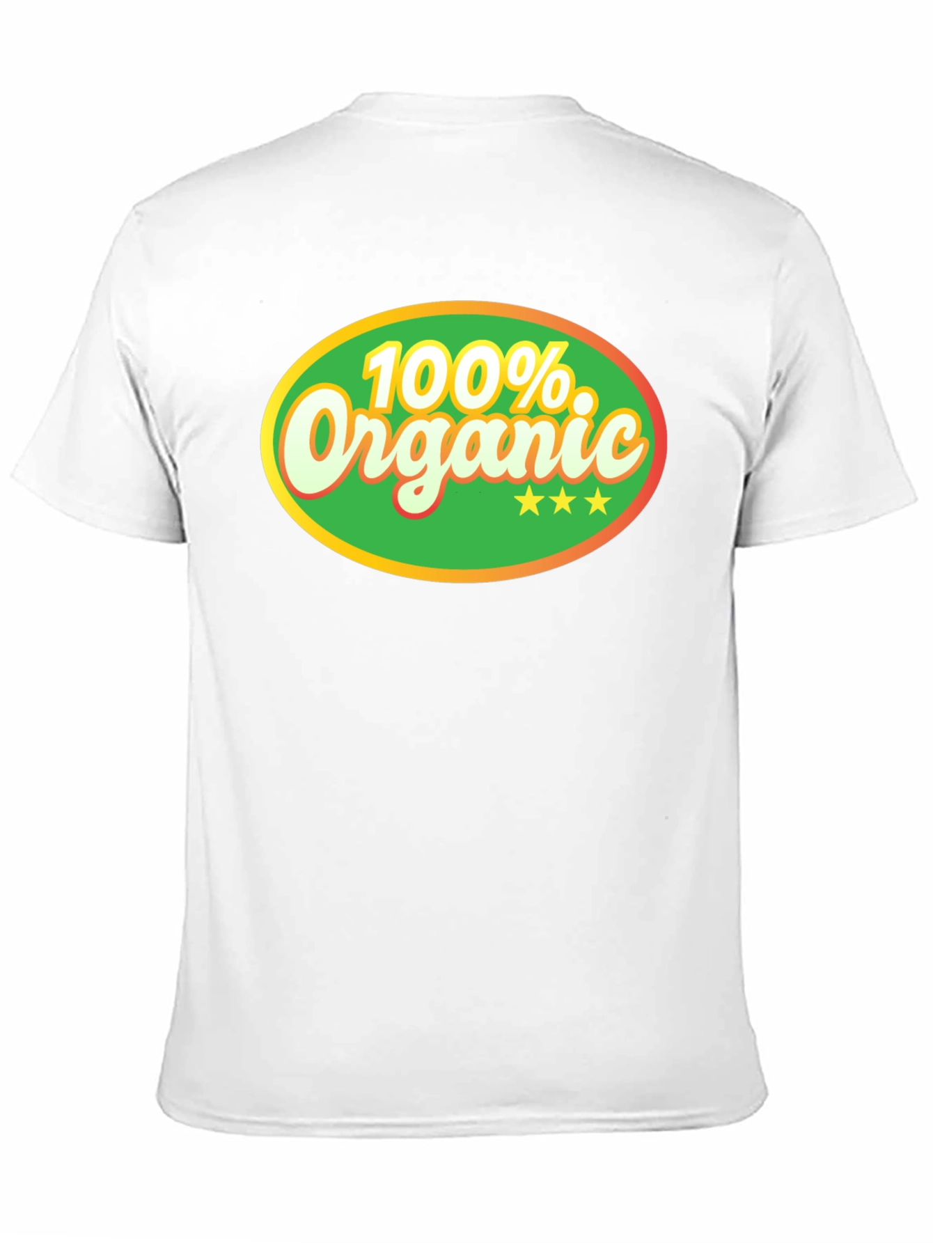 100% Organic Graphic Tee - Black Cotton T-Shirt