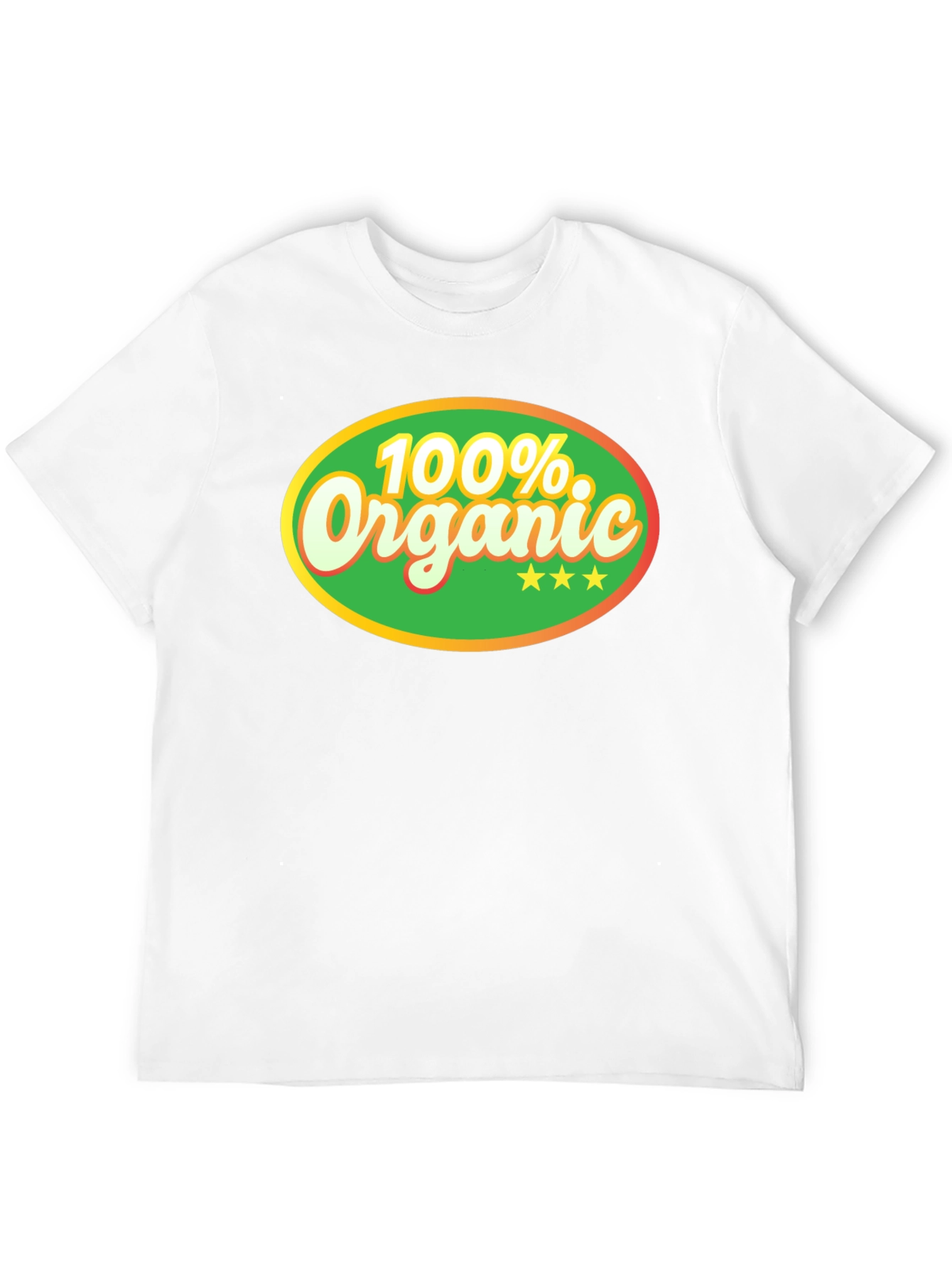 100% Organic Graphic Tee - Black Cotton T-Shirt