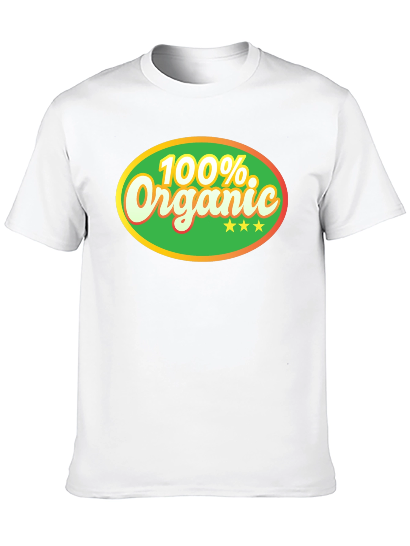 100% Organic Graphic Tee - Black Cotton T-Shirt