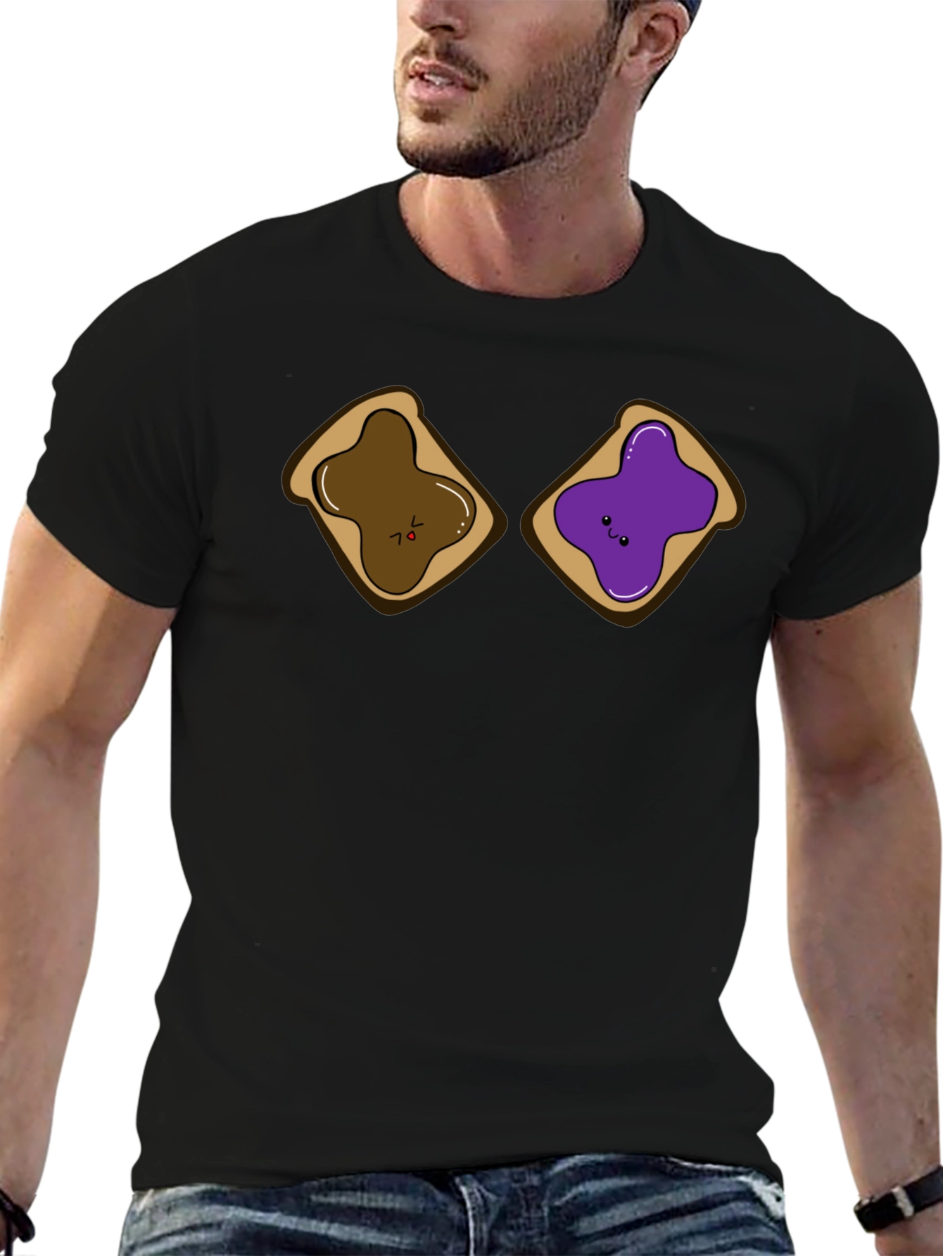 PB&J Sandwich Funny Graphic T-Shirt
