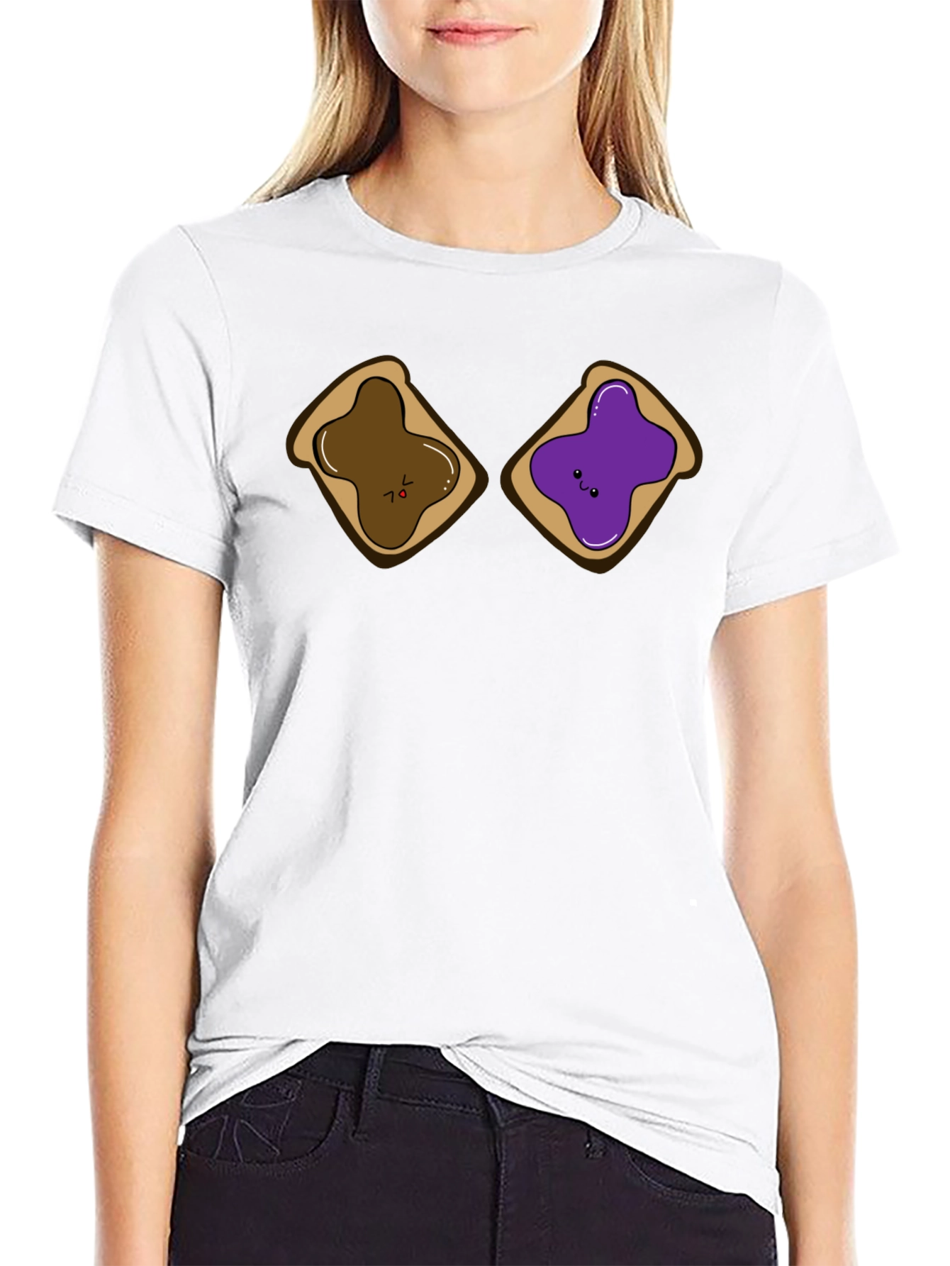 PB&J Sandwich Funny Graphic T-Shirt
