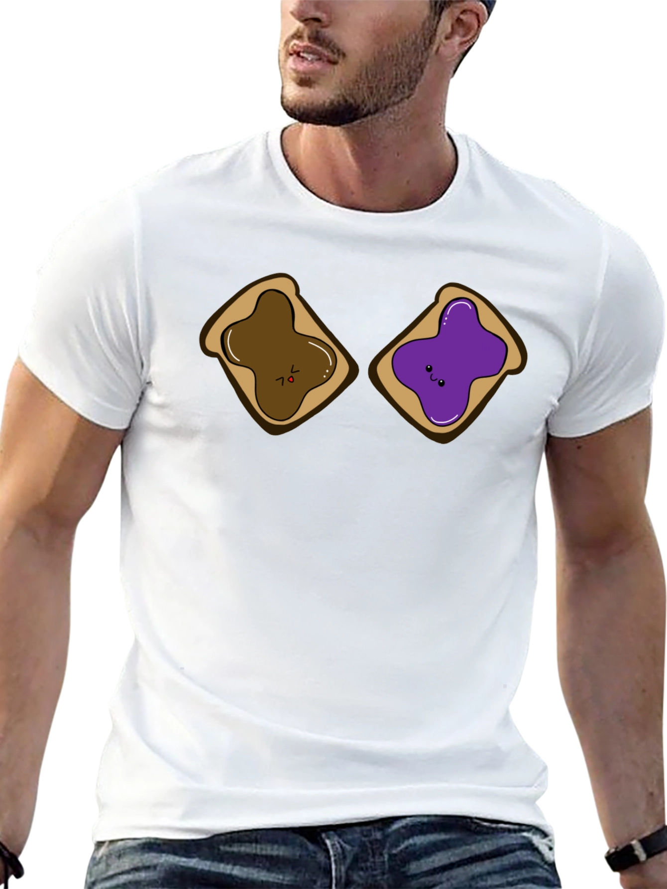 PB&J Sandwich Funny Graphic T-Shirt