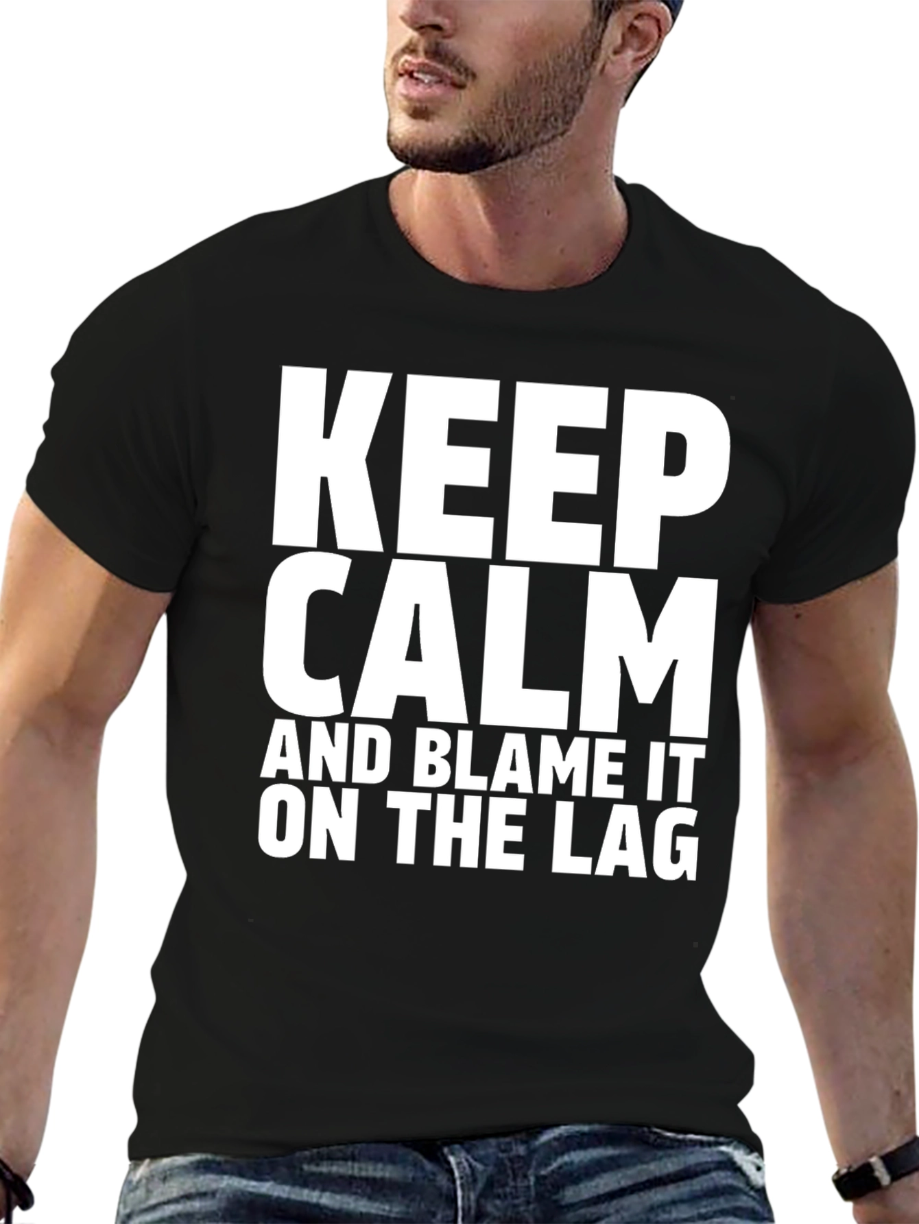 Keep Calm & Blame the Lag Graphic Tee