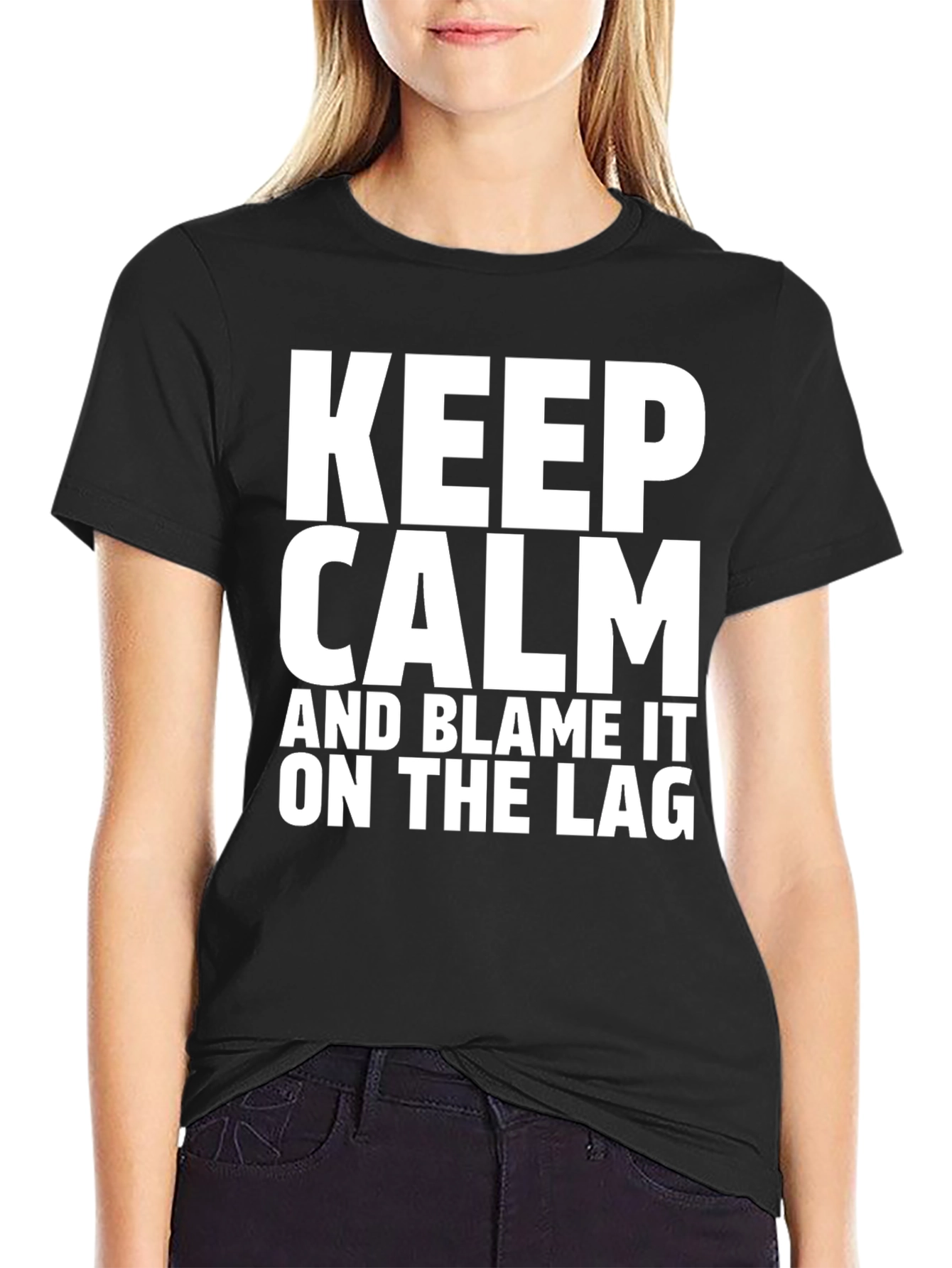 Keep Calm & Blame the Lag Graphic Tee