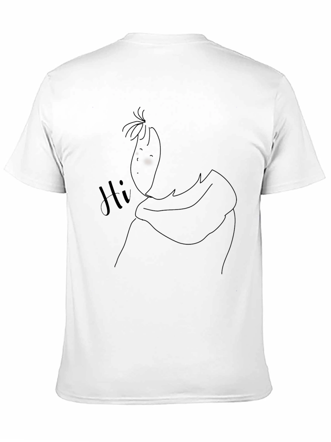 Black Graphic Tee - Funny Character Design