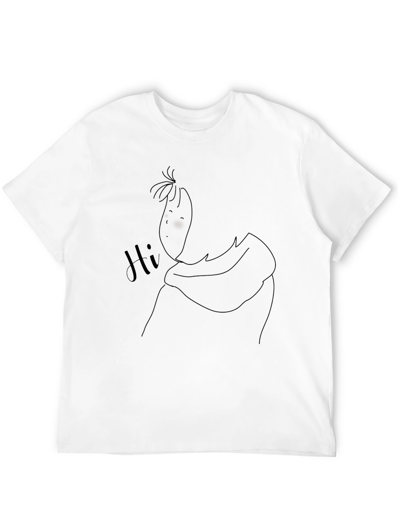 Black Graphic Tee - Funny Character Design