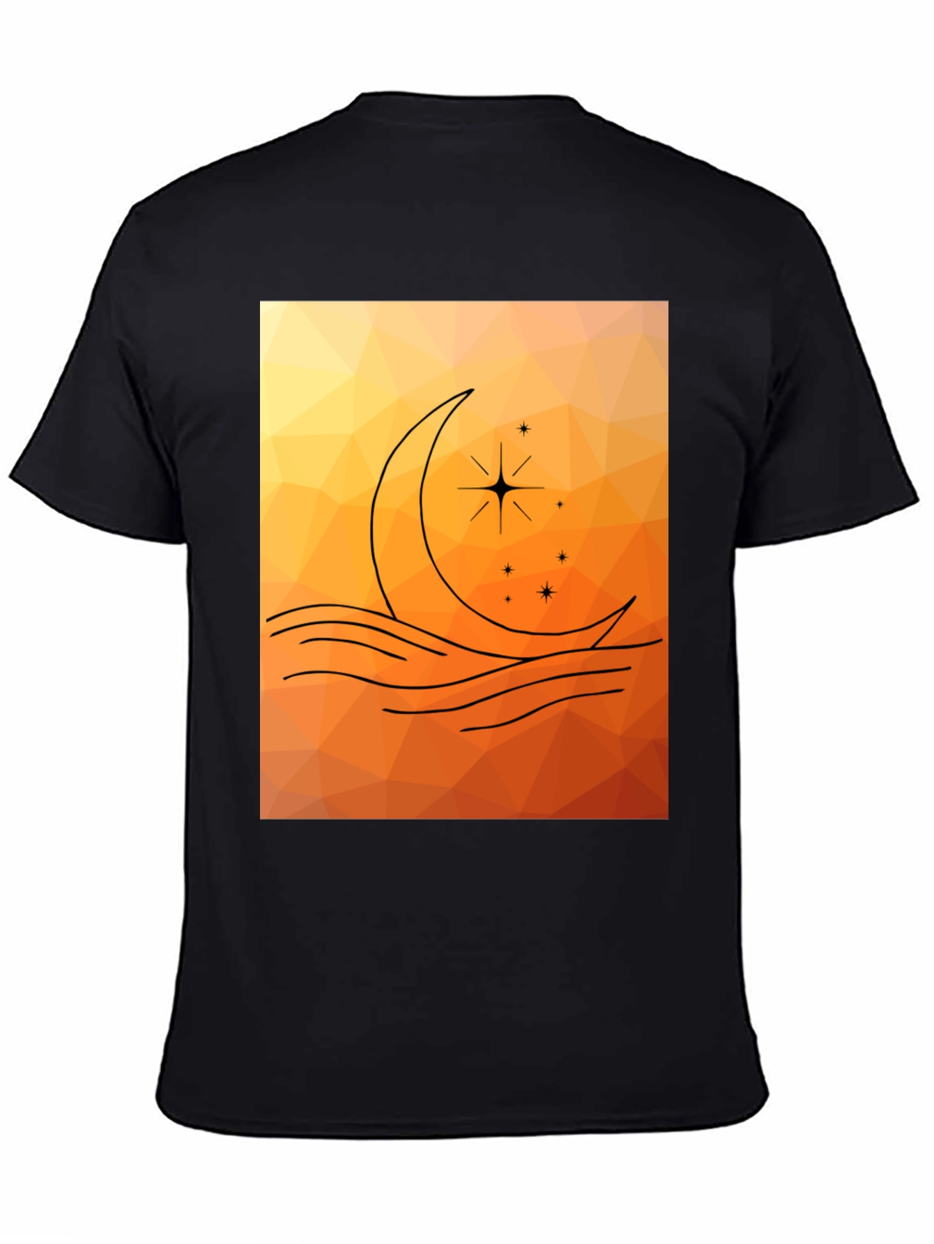 Geometric Moon & Stars Graphic Tee