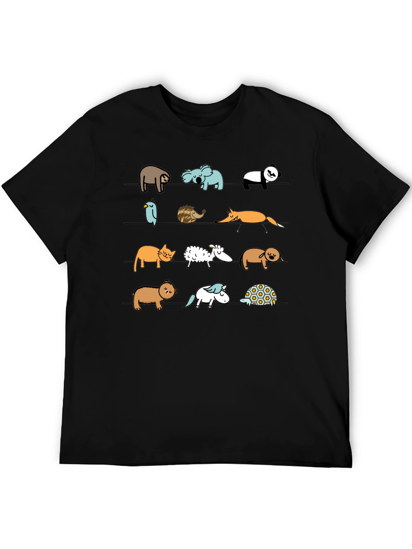 Animal Line Up Graphic Tee