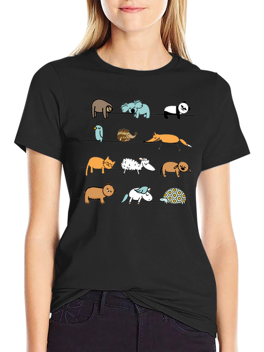 Animal Line Up Graphic Tee