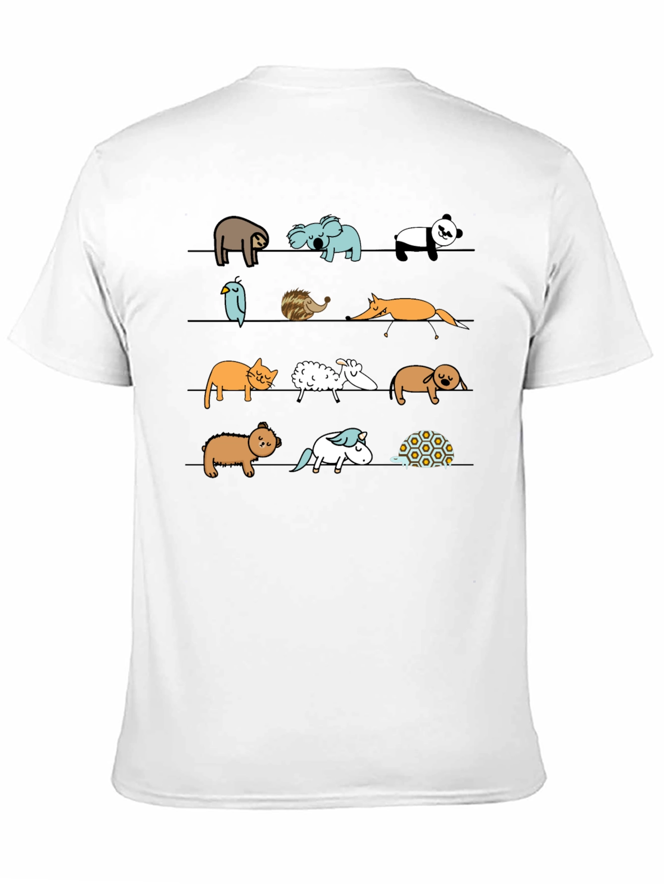 Animal Line Up Graphic Tee