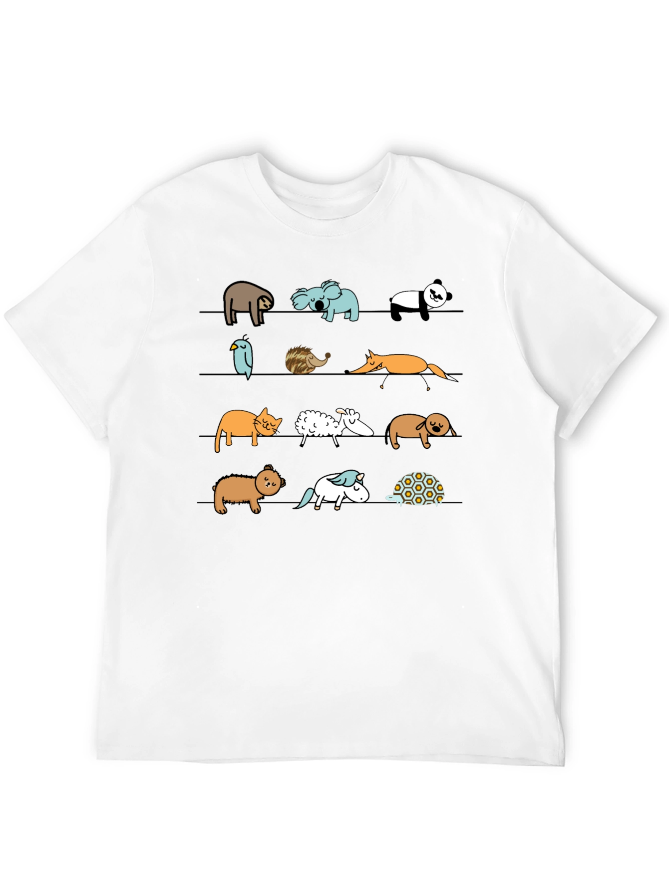 Animal Line Up Graphic Tee