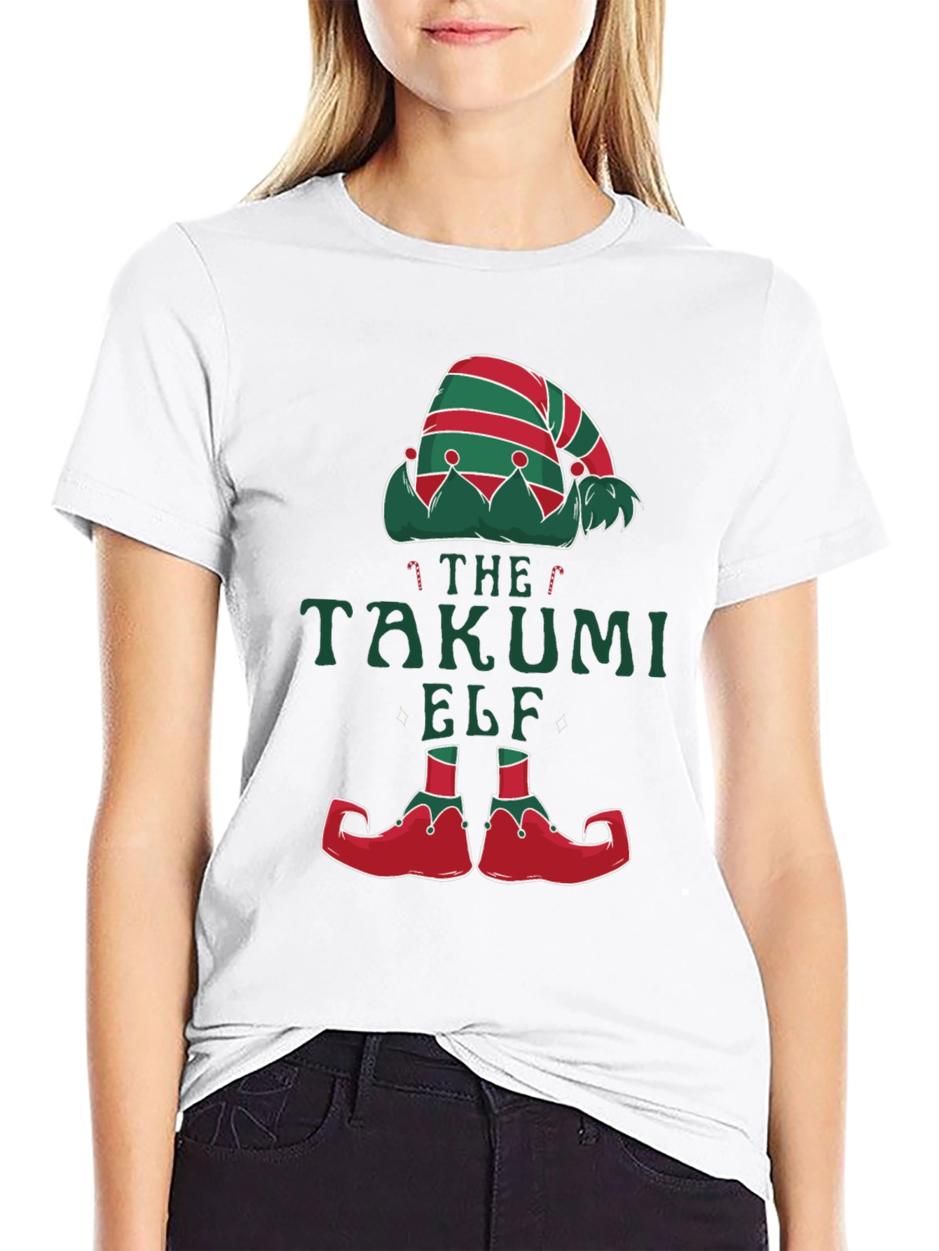 Takumi Elf Christmas T-Shirt - Holiday Festive Apparel