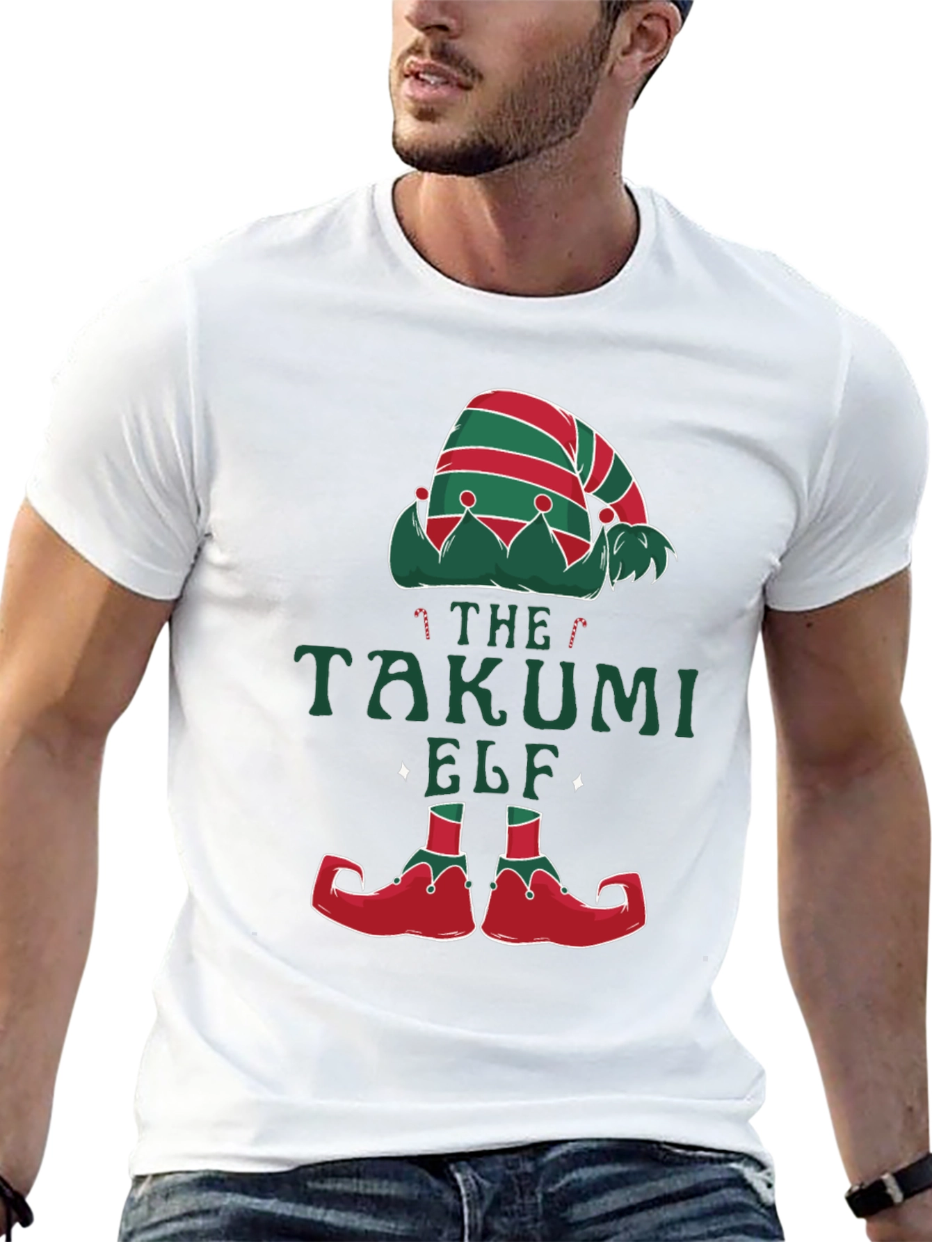 Takumi Elf Christmas T-Shirt - Holiday Festive Apparel