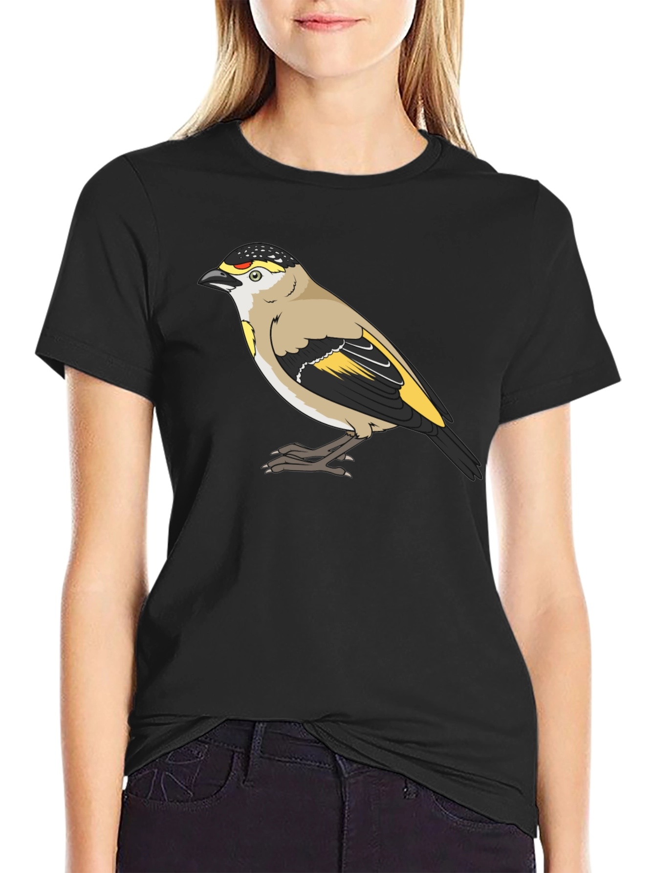 Bird Graphic Tee - Stylish Black T-Shirt