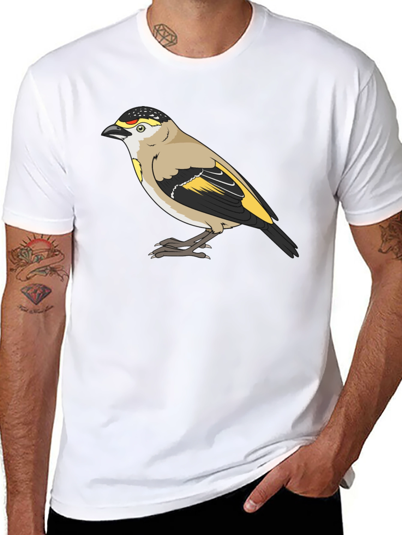 Bird Graphic Tee - Stylish Black T-Shirt