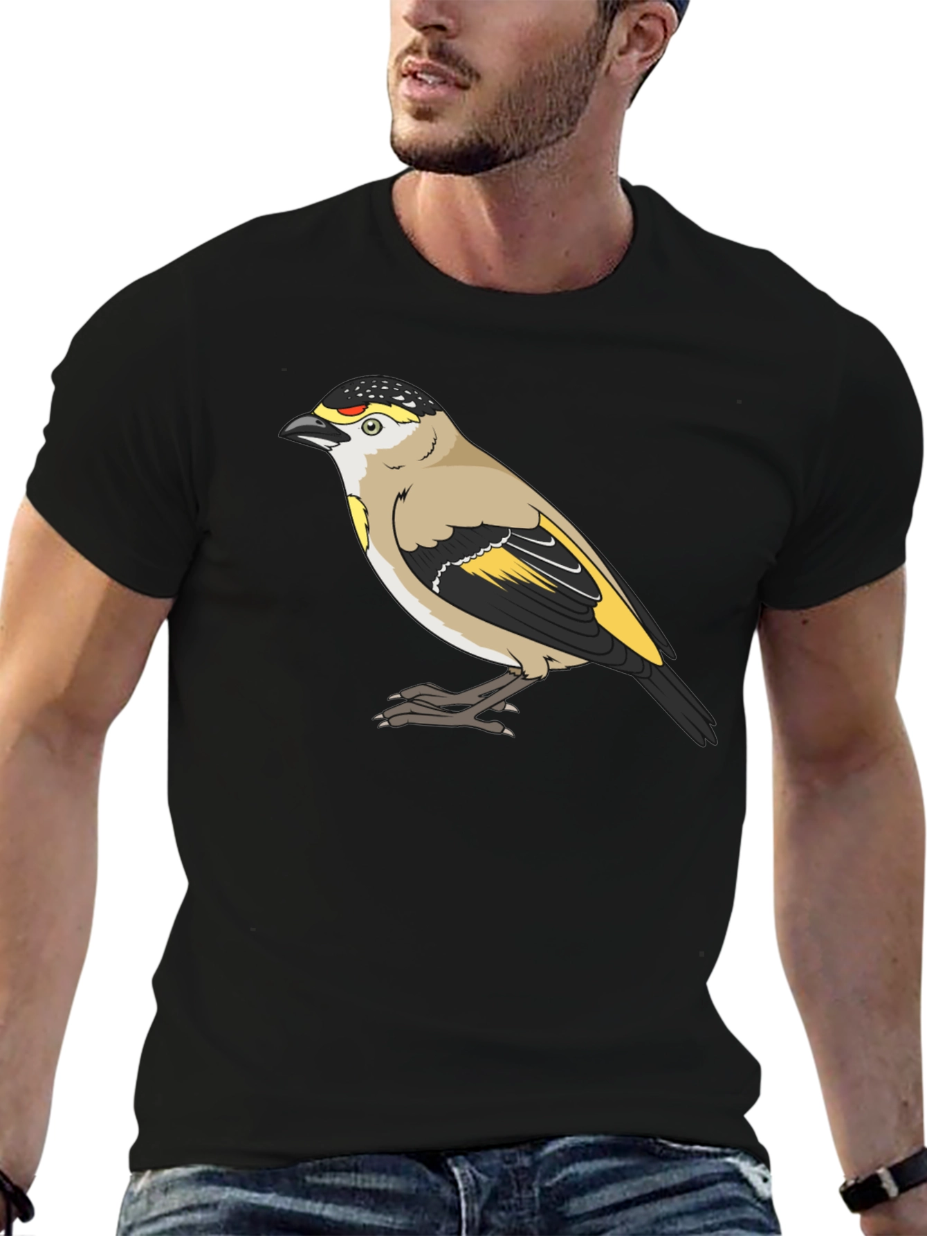 Bird Graphic Tee - Stylish Black T-Shirt