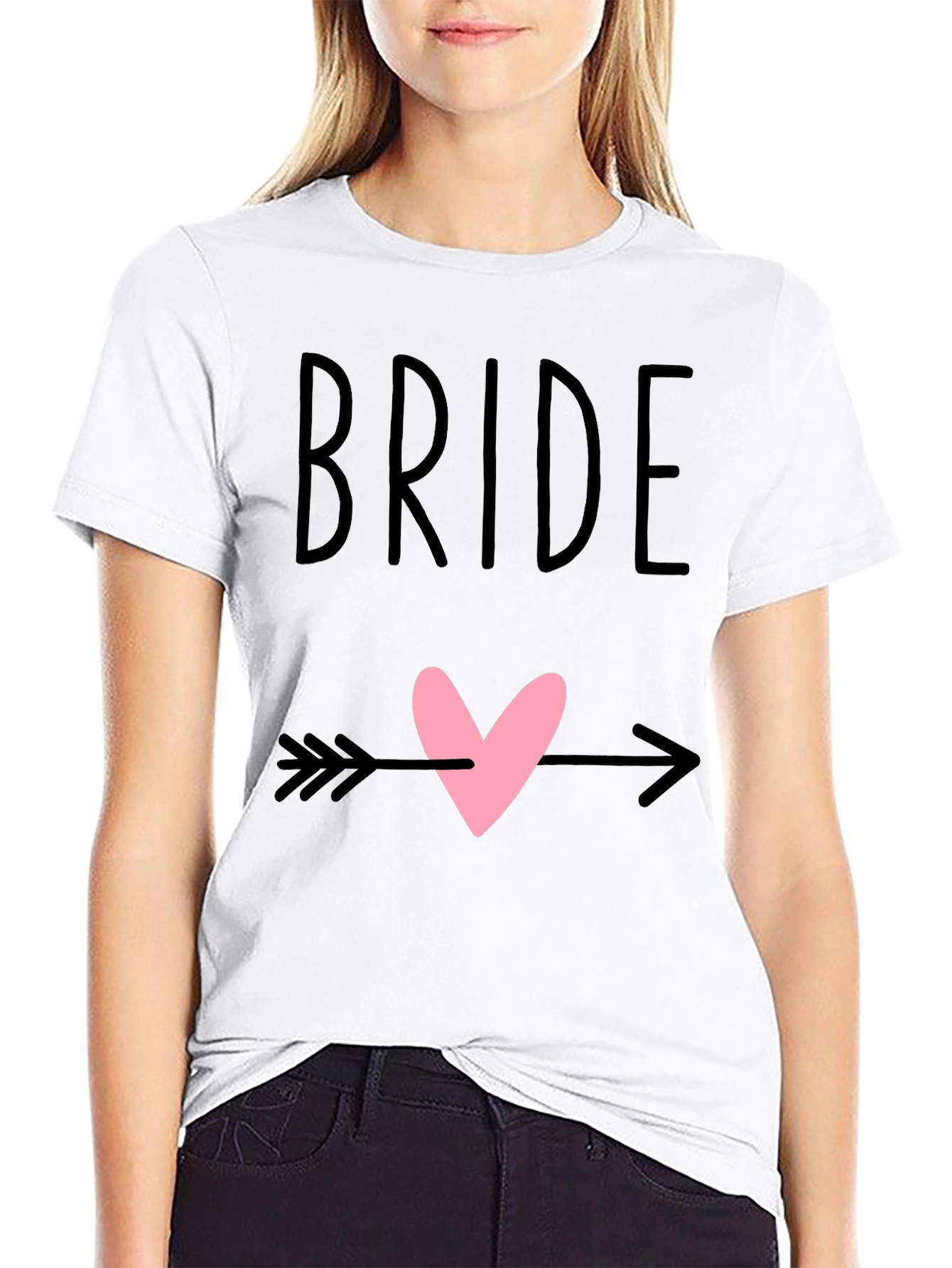 Bride Heart Arrow Graphic T-Shirt