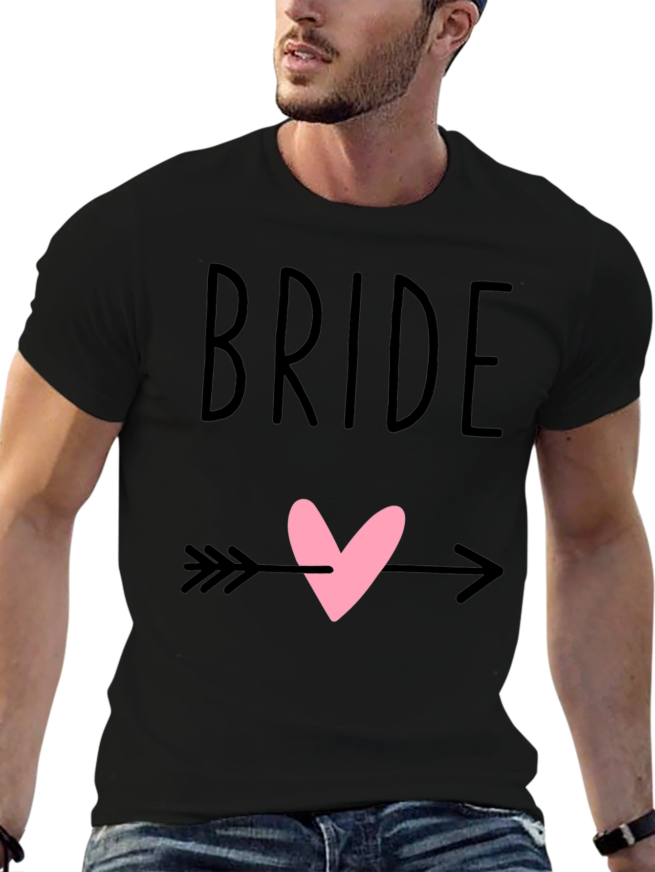 Bride Heart Arrow Graphic T-Shirt