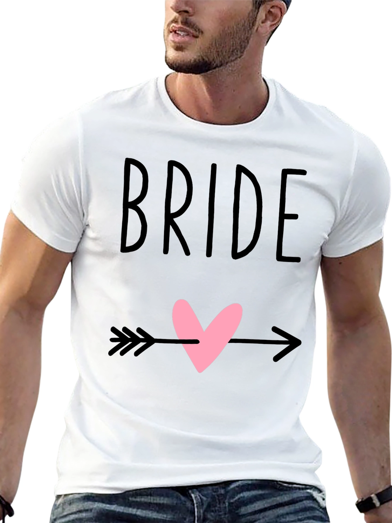 Bride Heart Arrow Graphic T-Shirt