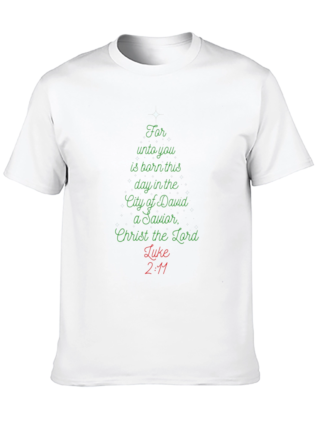 Christmas Scripture Black T-Shirt