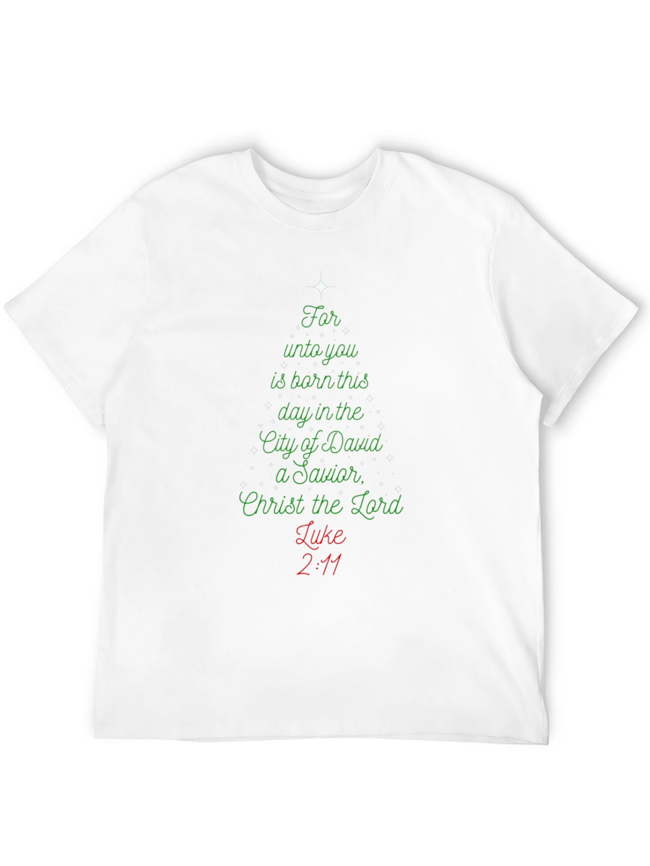 Christmas Scripture Black T-Shirt