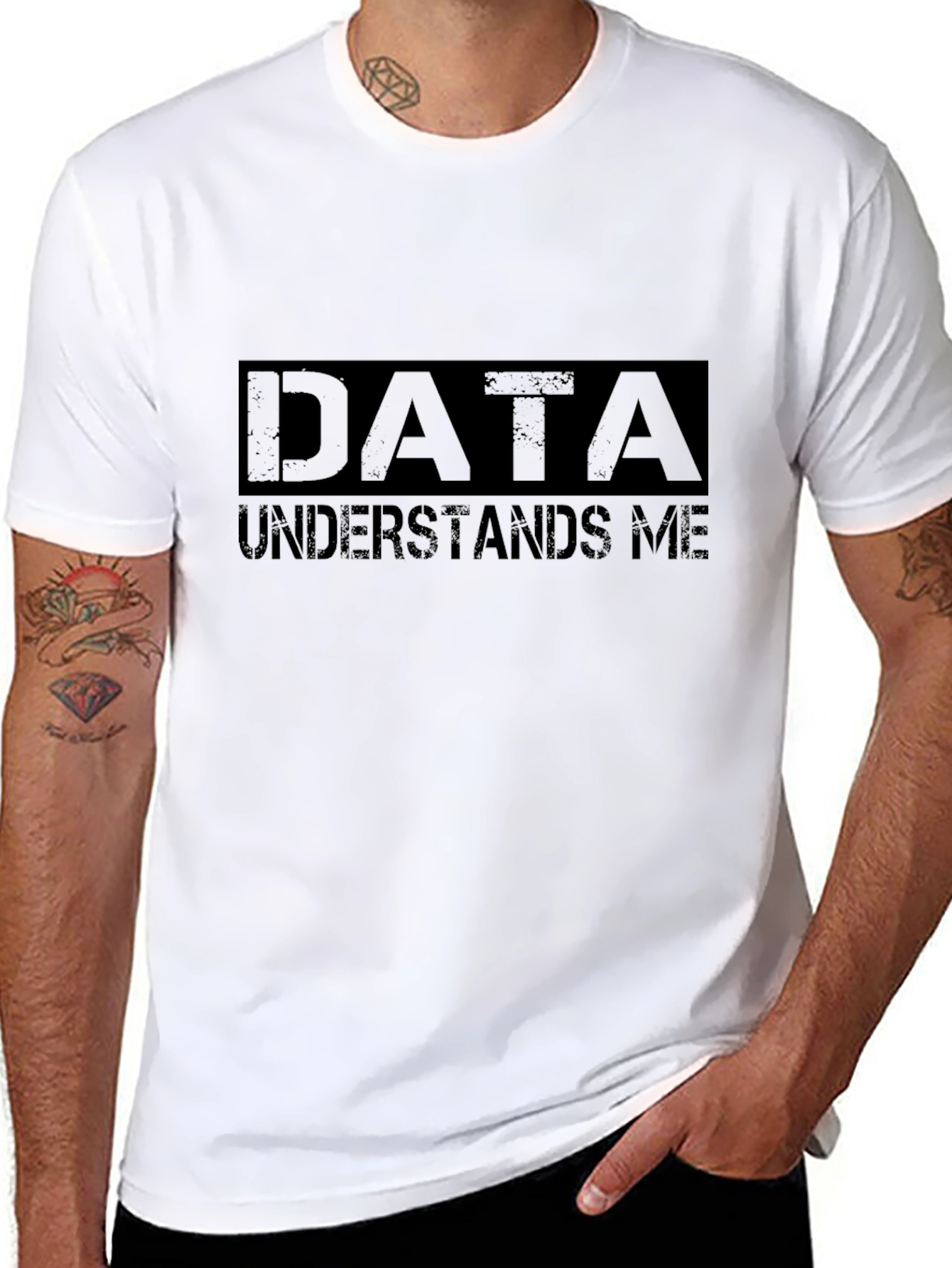 Data Understands Me T-Shirt - Black Cotton Tee